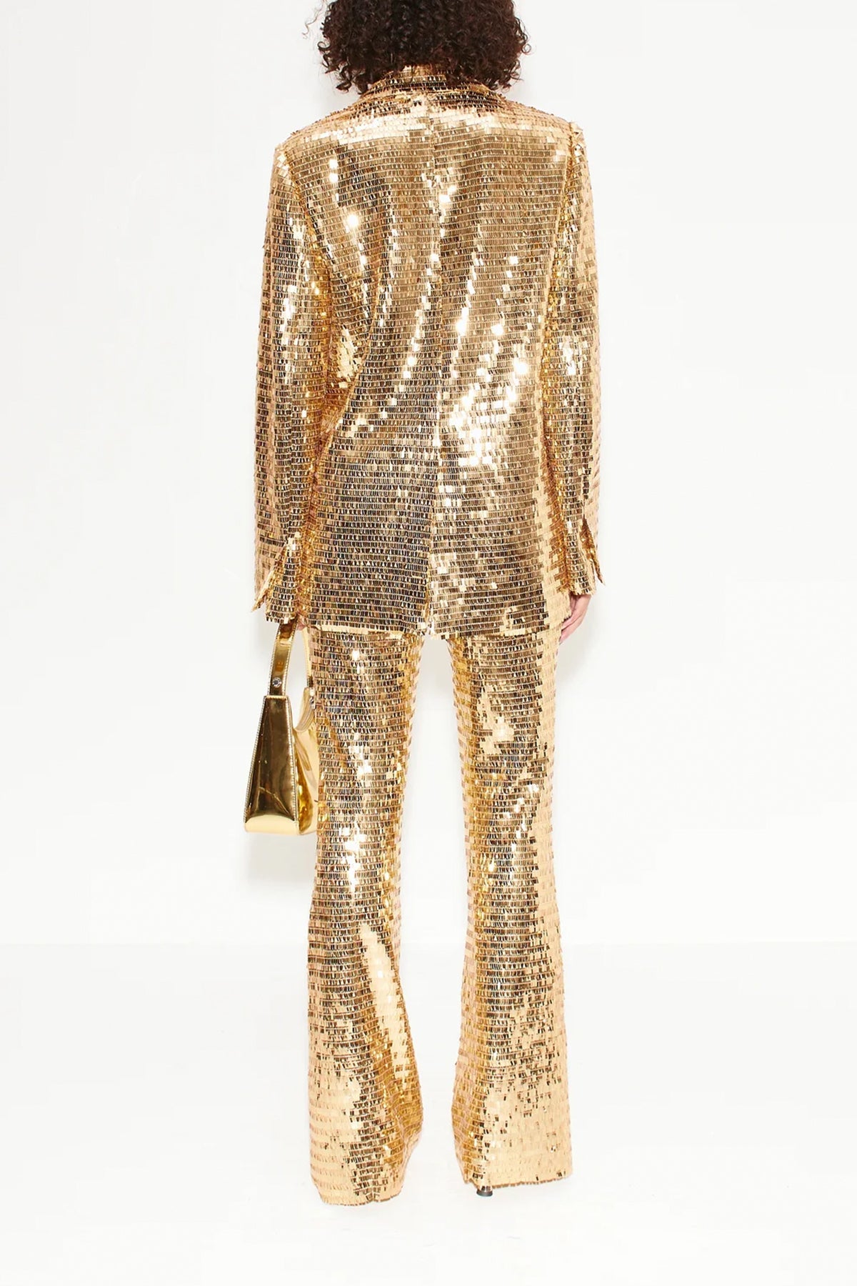 Lennox Sequin Jacket in Star Gold - shop - olivia.com