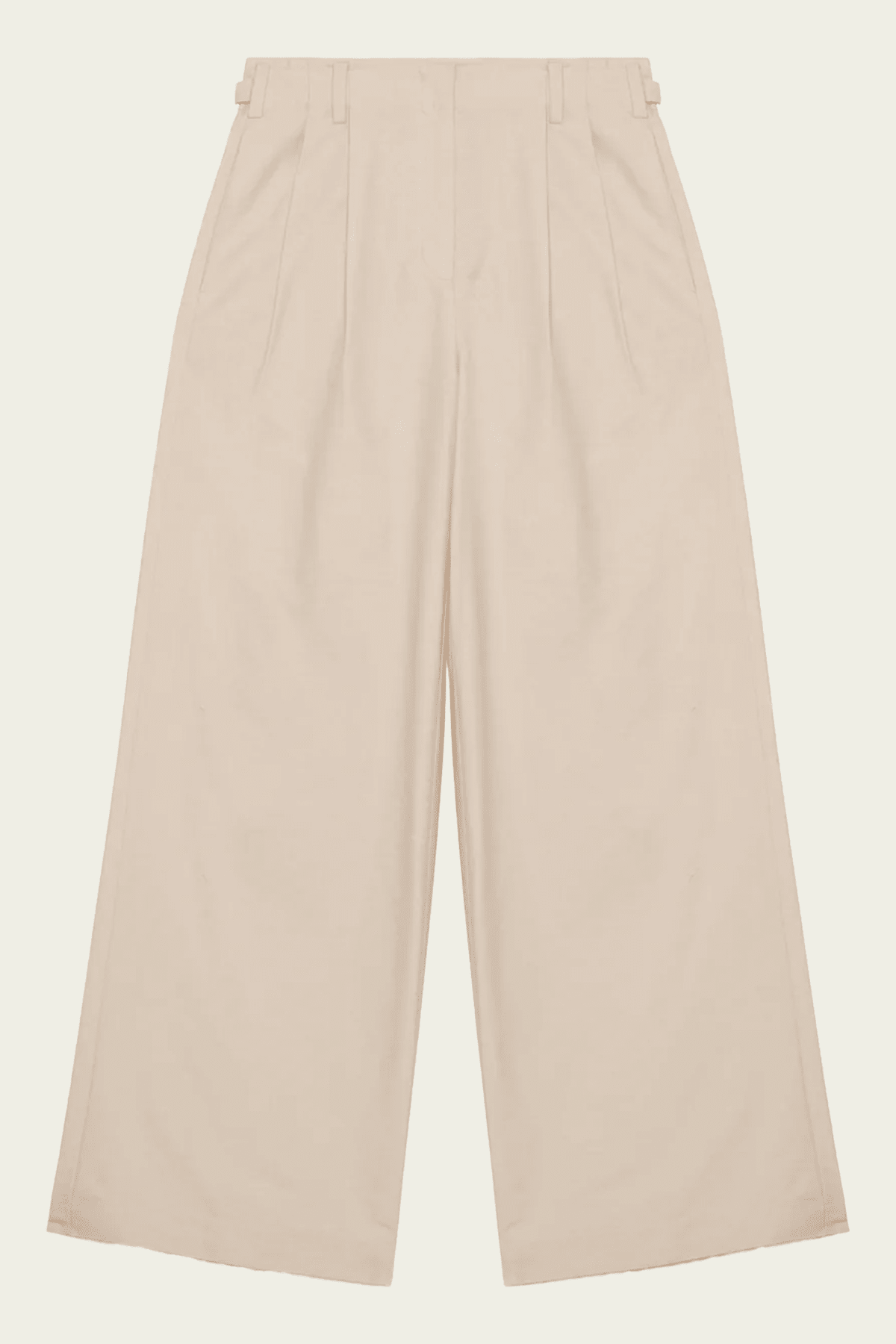Leroy Pleated Wide Leg Pant in Stone - shop-olivia.com