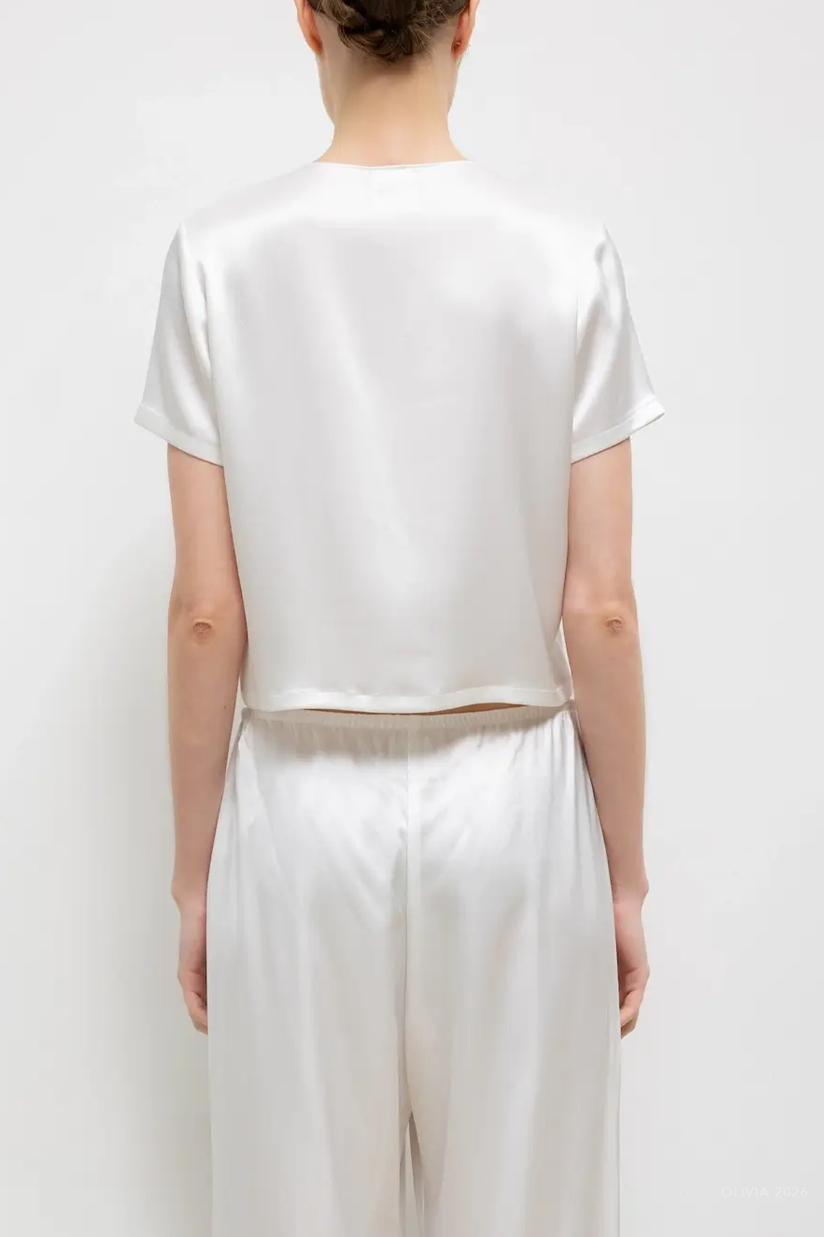 Barb Short Sleeve Cardigan in Optic White