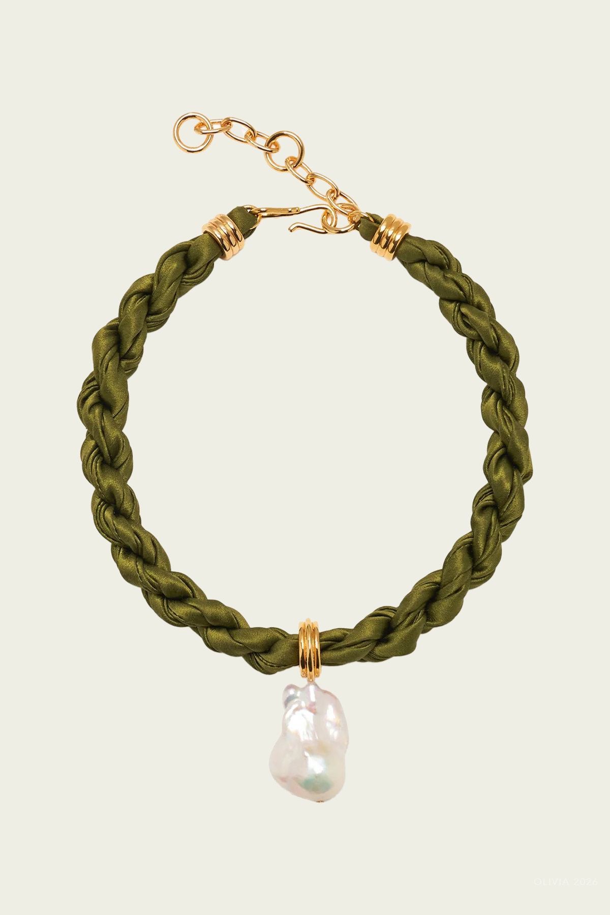 Woven Collar in Olive Branch