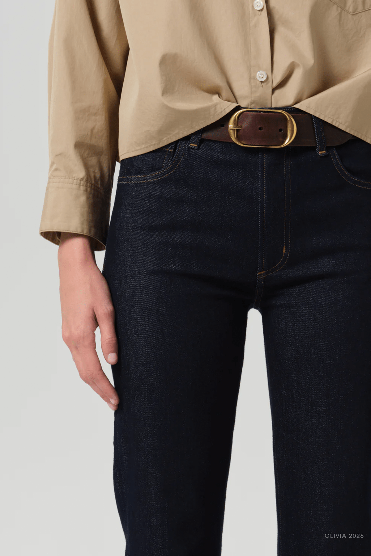 Lilah High Rise Bootcut 32.5" in Inky Rinse - shop-olivia.com