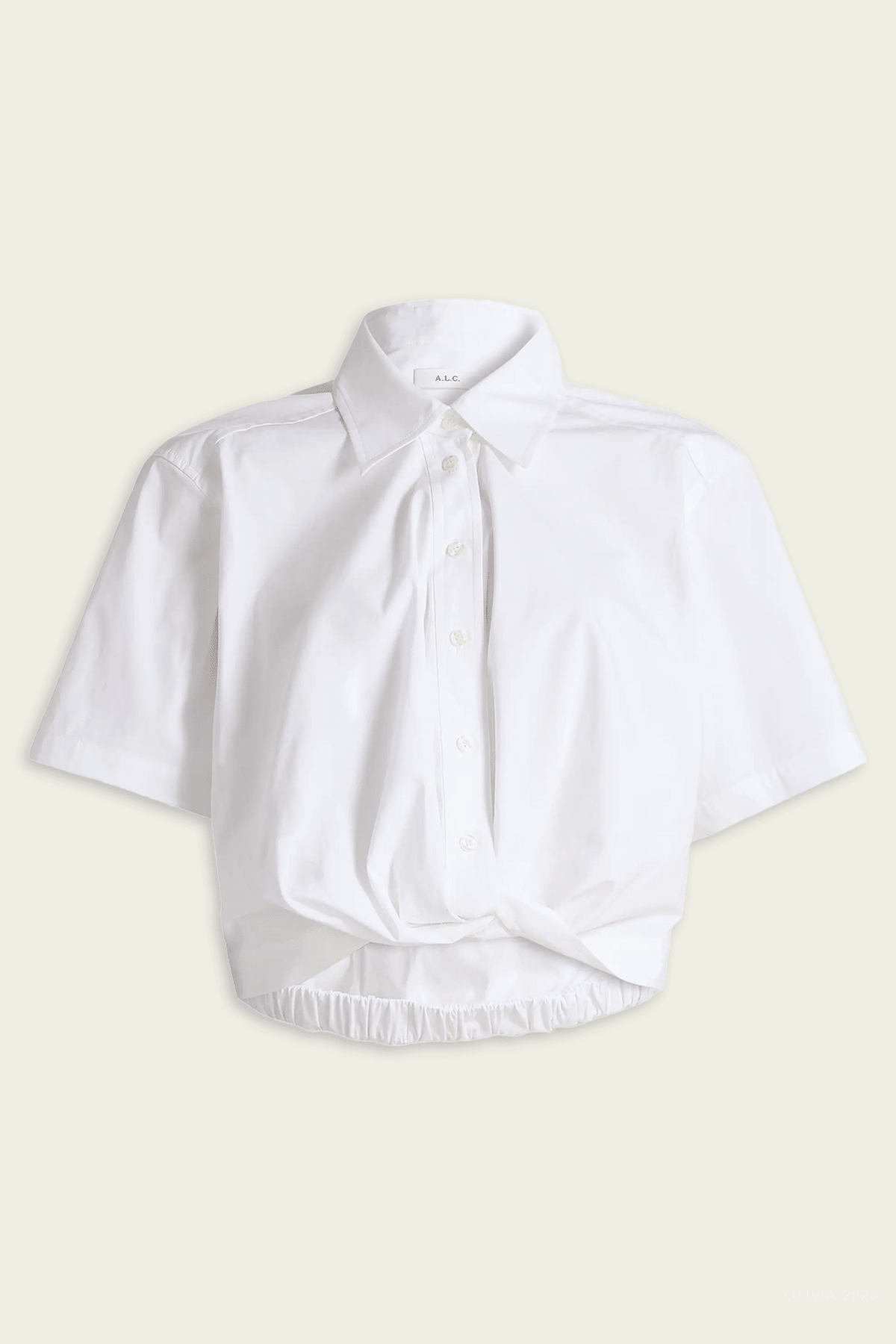 Lily Cotton Top in Bright White - shop - olivia.com