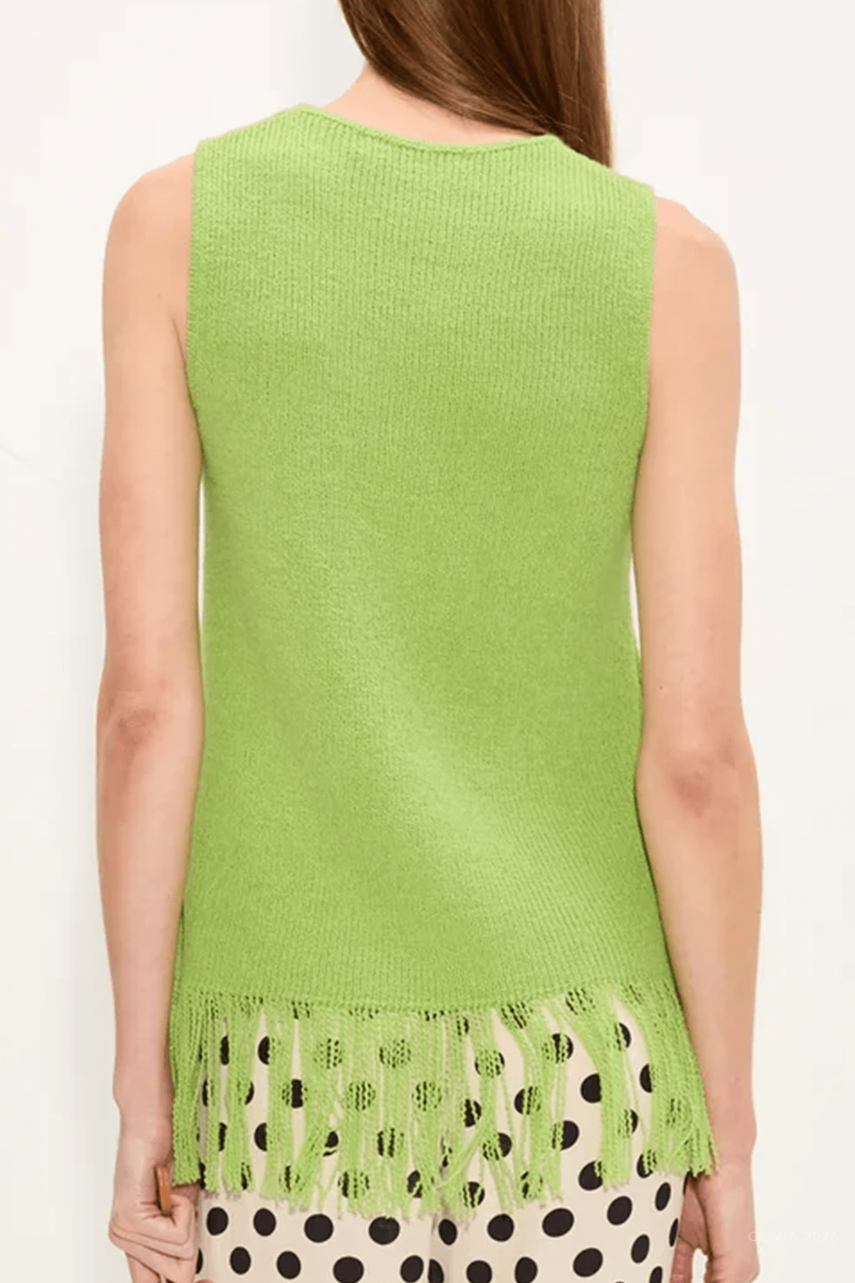 Liset Knit Top in Lime - shop-olivia.com