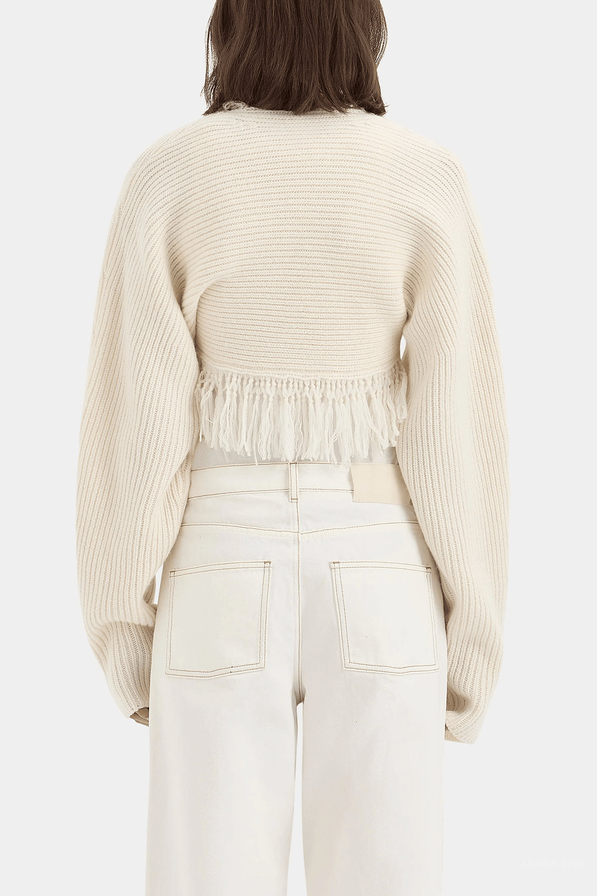 Livae Knitted Bolero in Ivory - shop-olivia.com