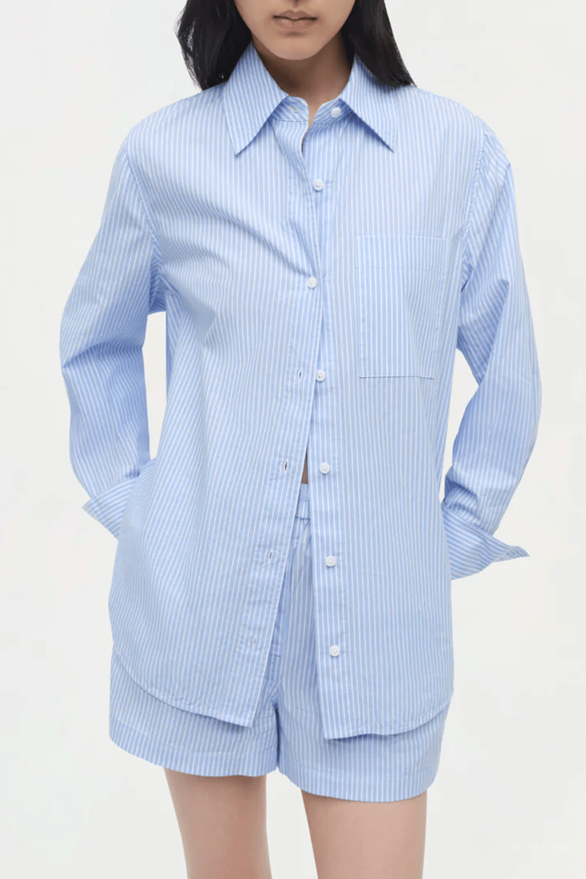 Loen Shirt in Periwinkle - shop - olivia.com
