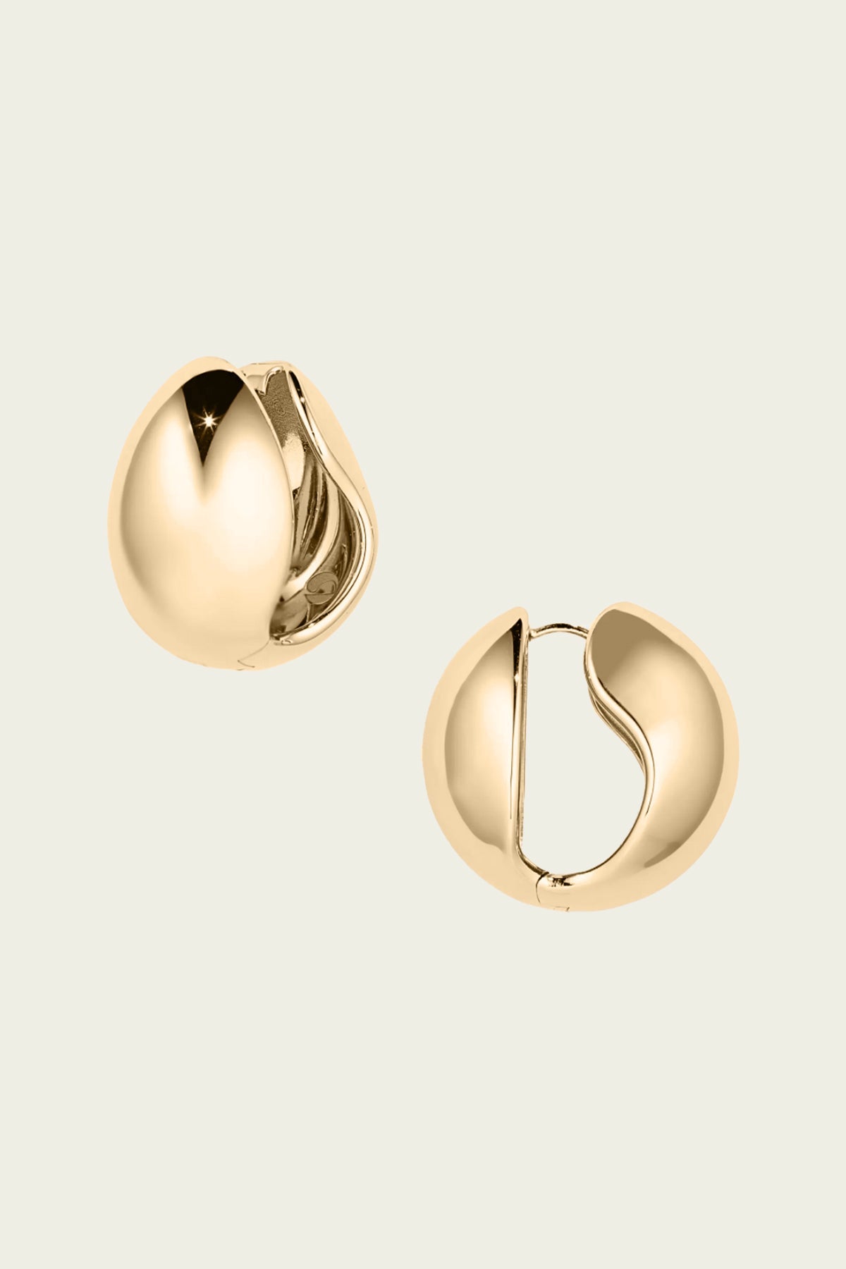 Logo Earrings in Gold - shop-olivia.com
