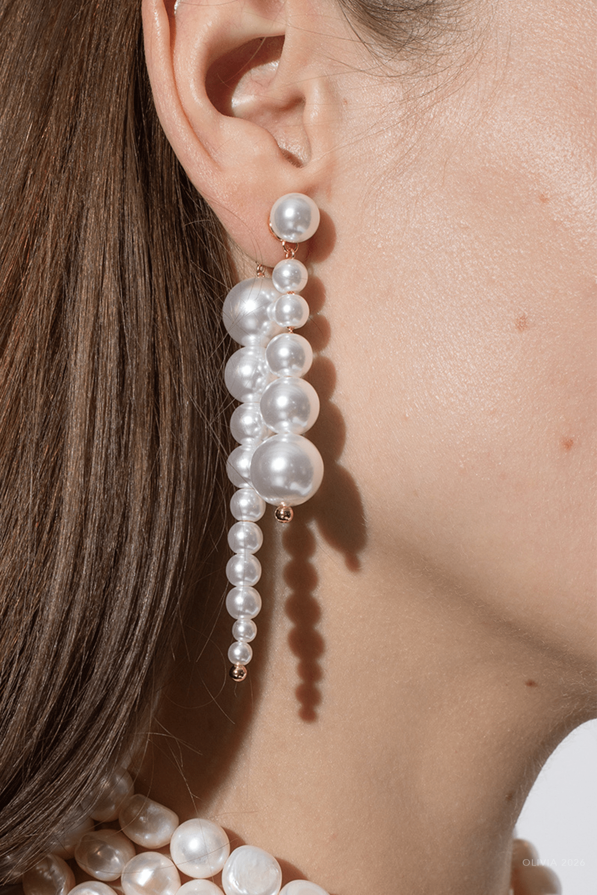 Loreli Earrings in Pearl - shop - olivia.com