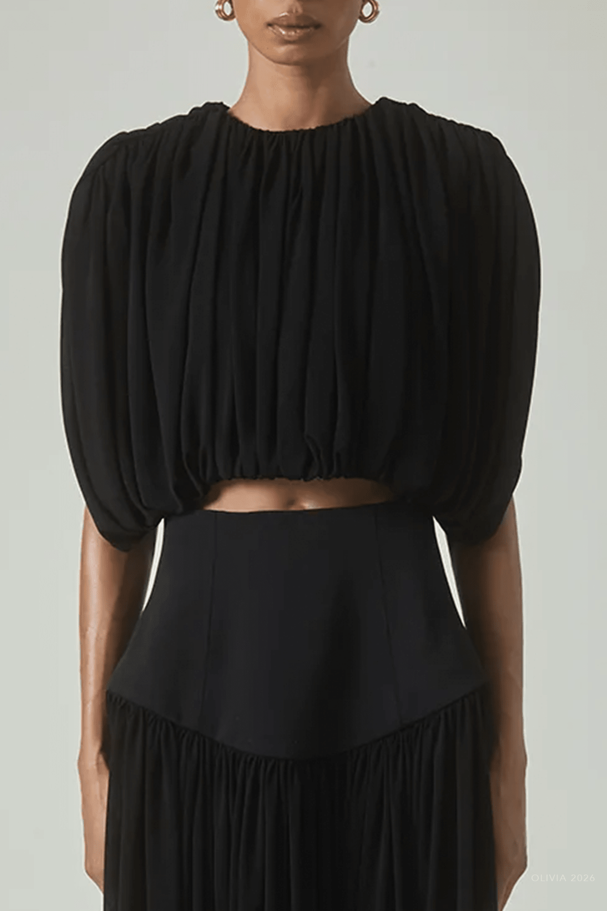 Louise Top in Black - shop-olivia.com
