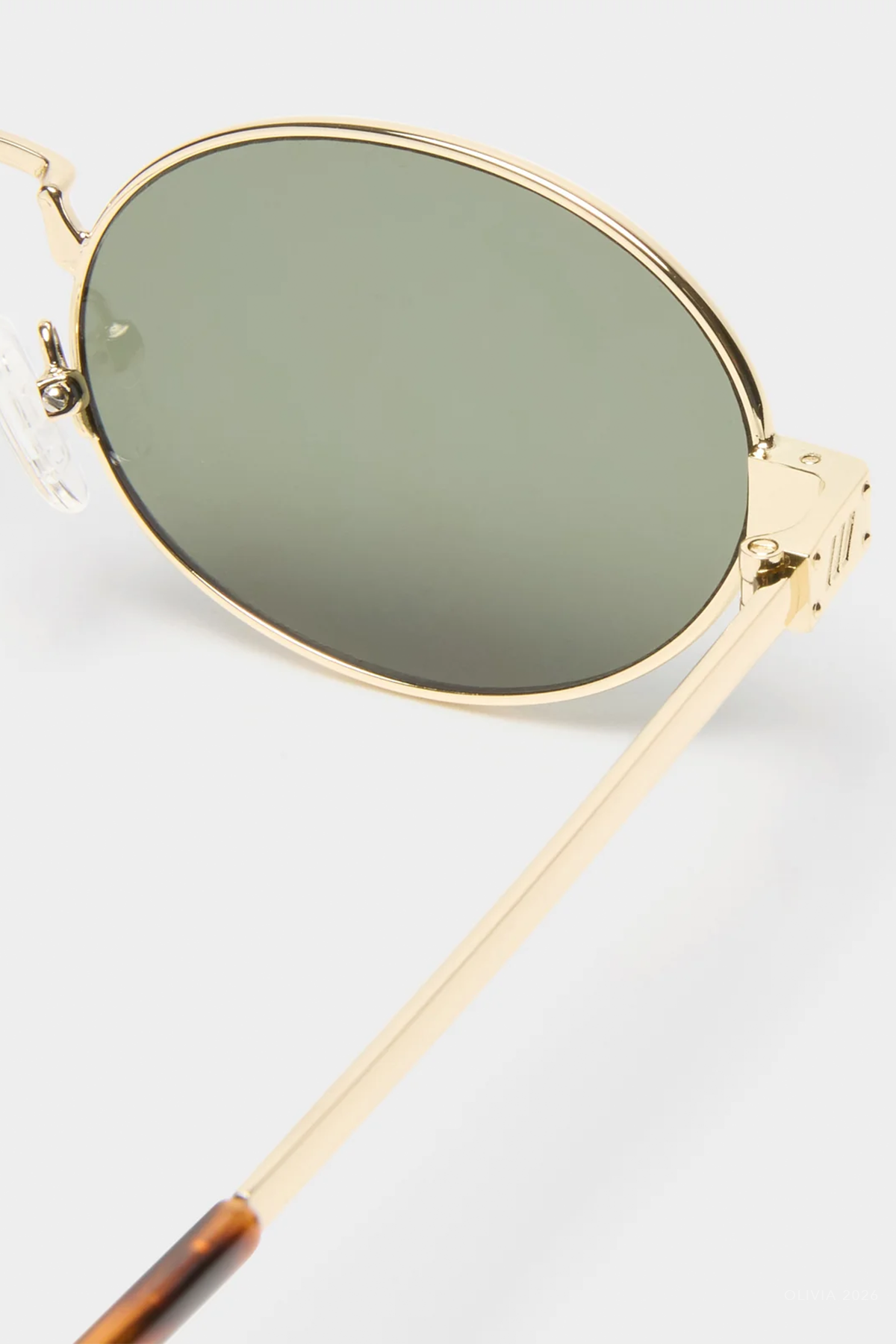 Poseidon Deux Oval Sunglasses in Gold