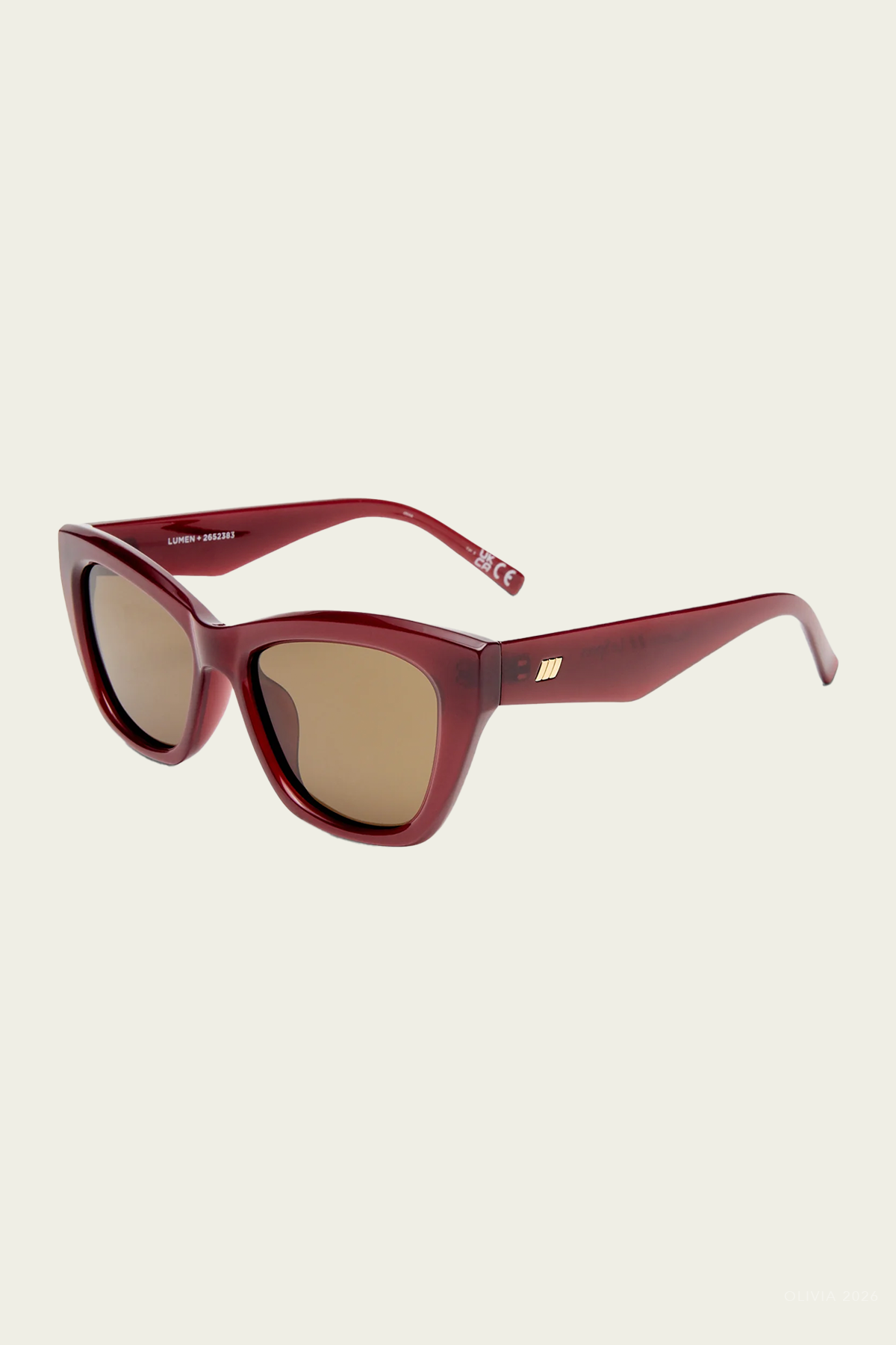 Lumen+ Cat-Eye Sunglasses in Cranberry