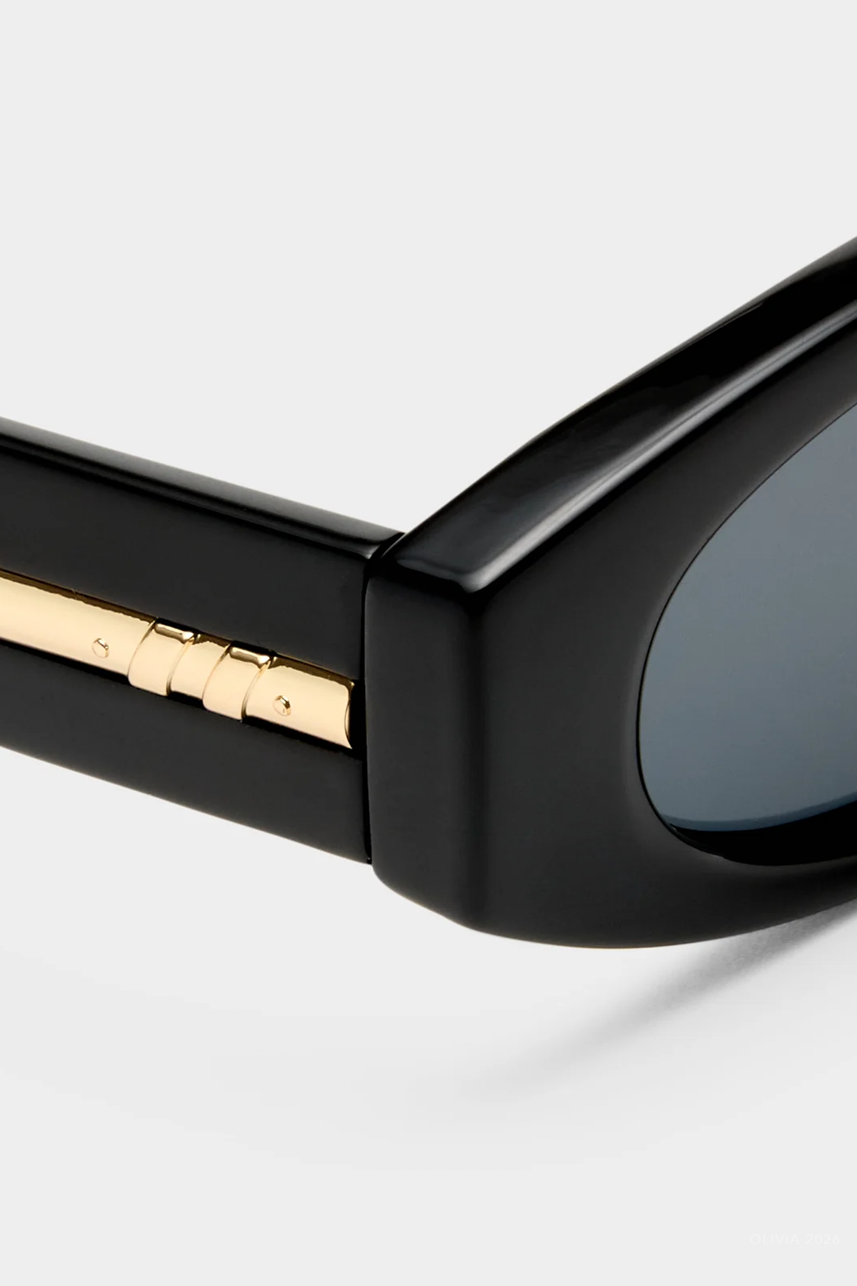 Belladonna Oval Sunglasses in Black
