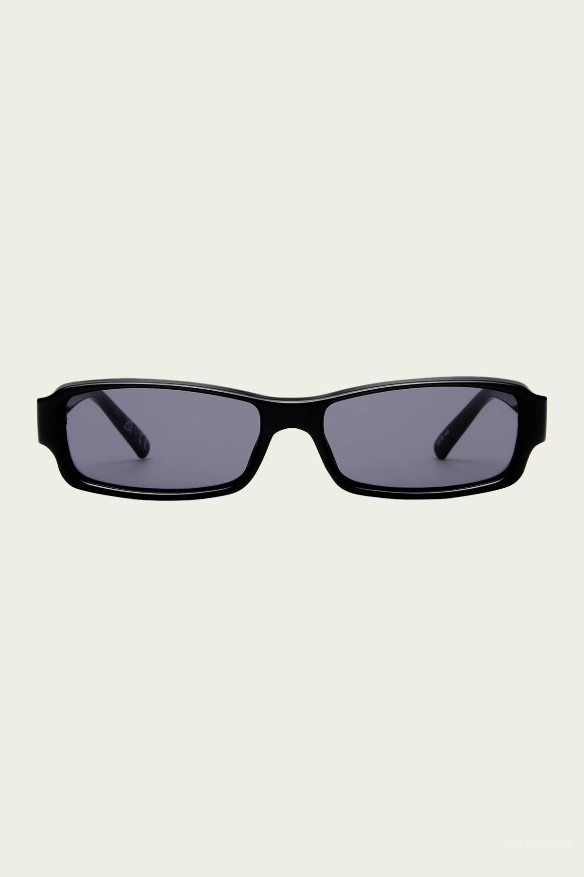 Dial Tone Rectangular Sunglasses in Black