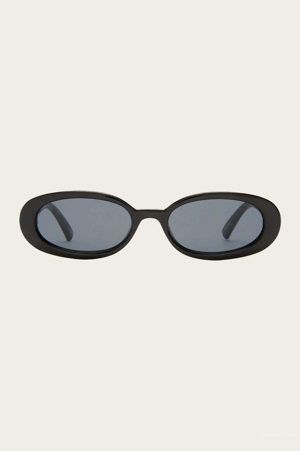 Outta Love Oval Sunglasses in Black