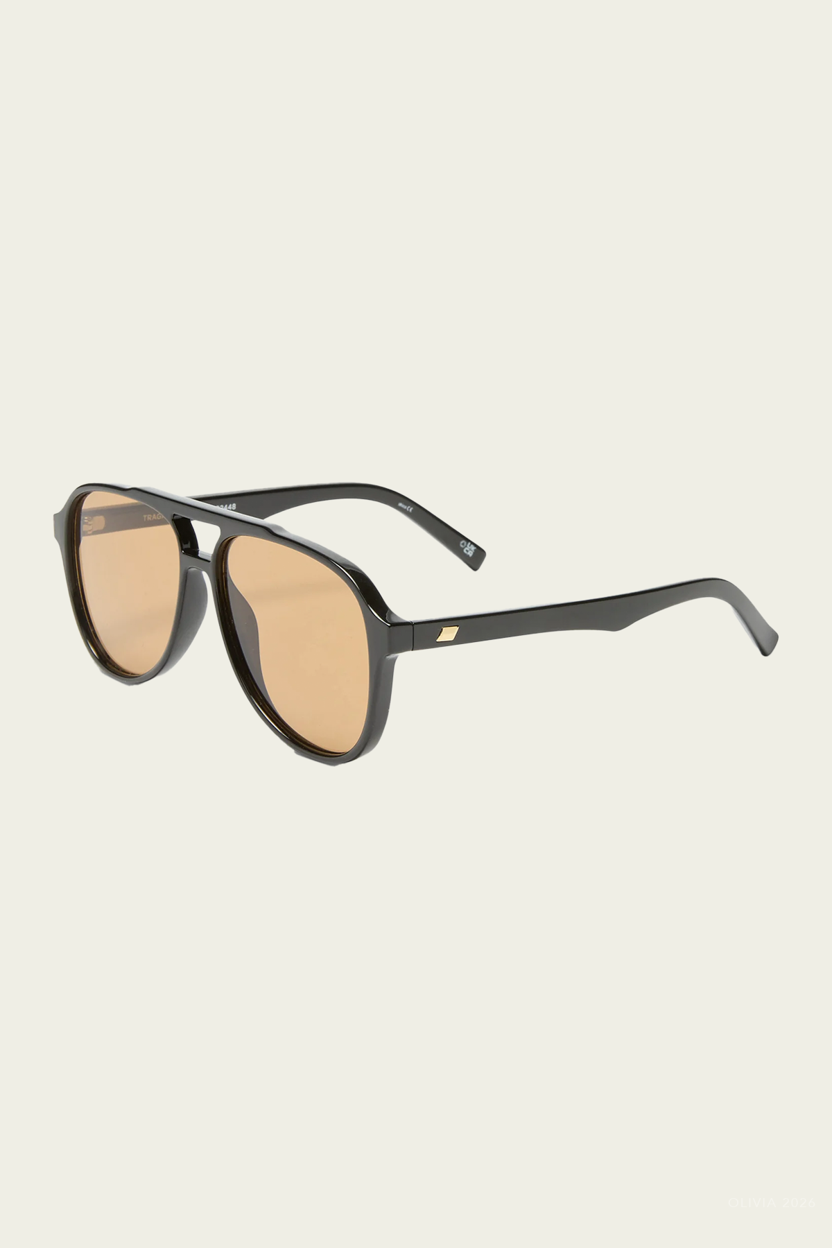 Tragic Magic Aviator Sunglasses in Black
