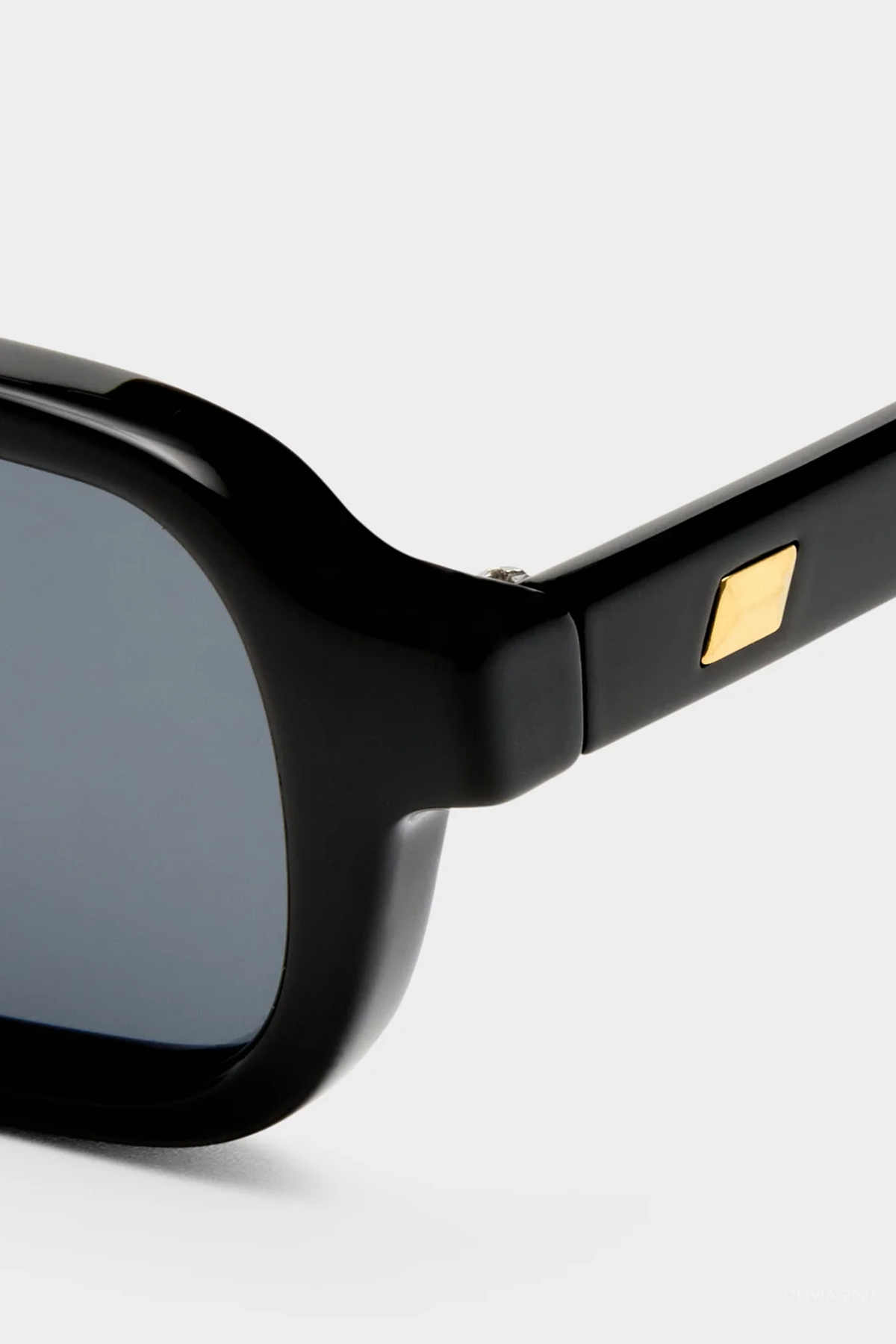 Pilferer Rectangular Sunglasses in Black