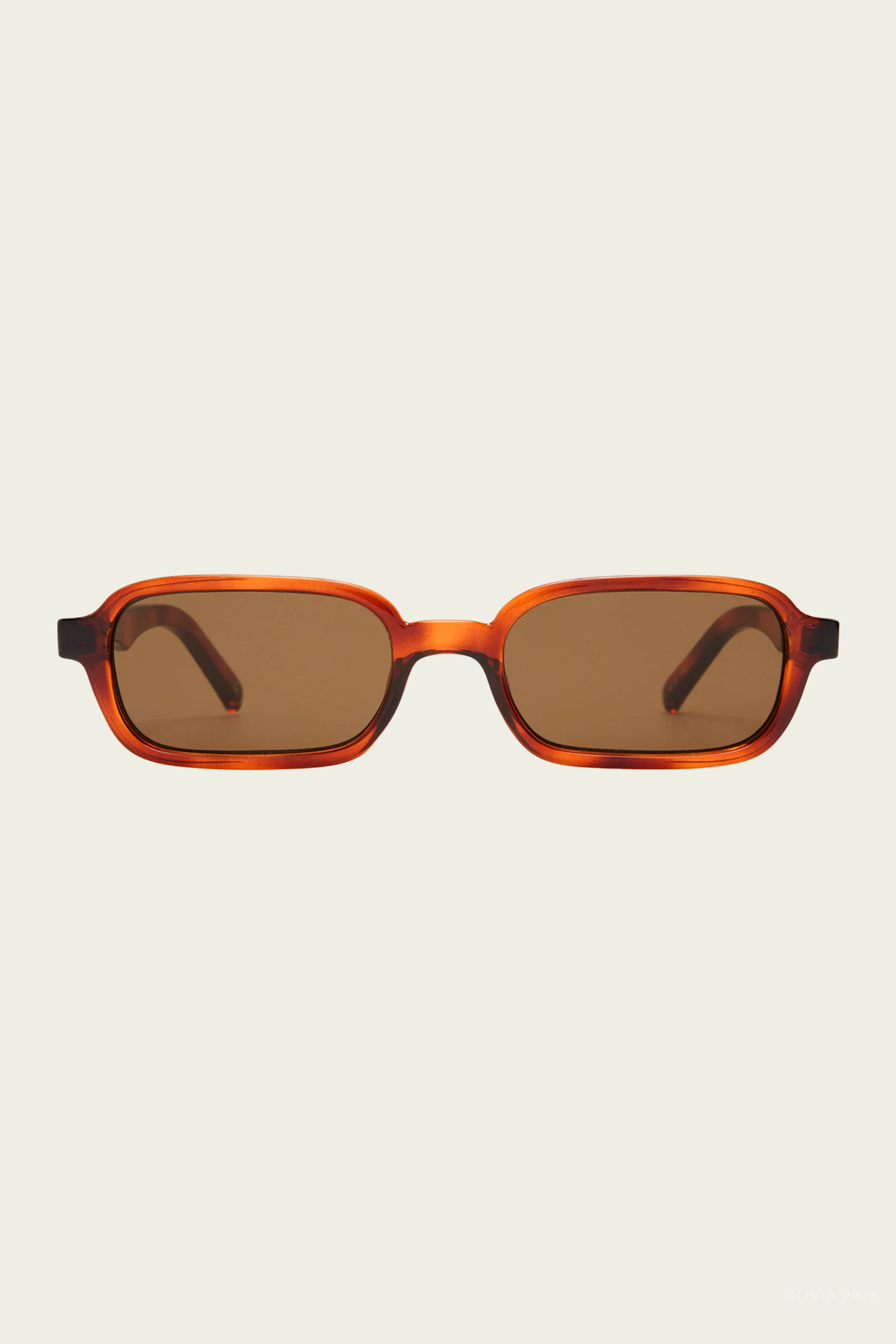 Pilferer Rectangular Sunglasses in Toffee Tort