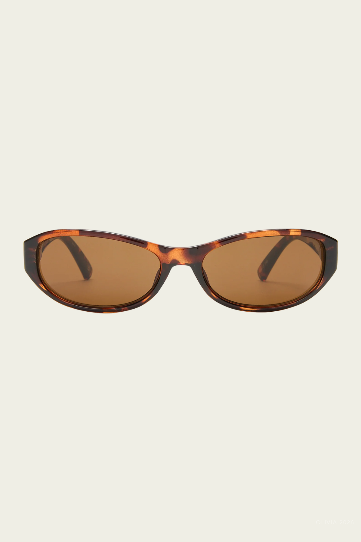 Don't Cha Oval Sunglasses in Tort