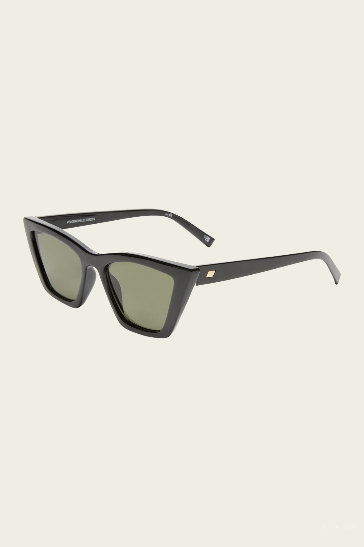 Velodrome Cat-Eye Sunglasses in Black