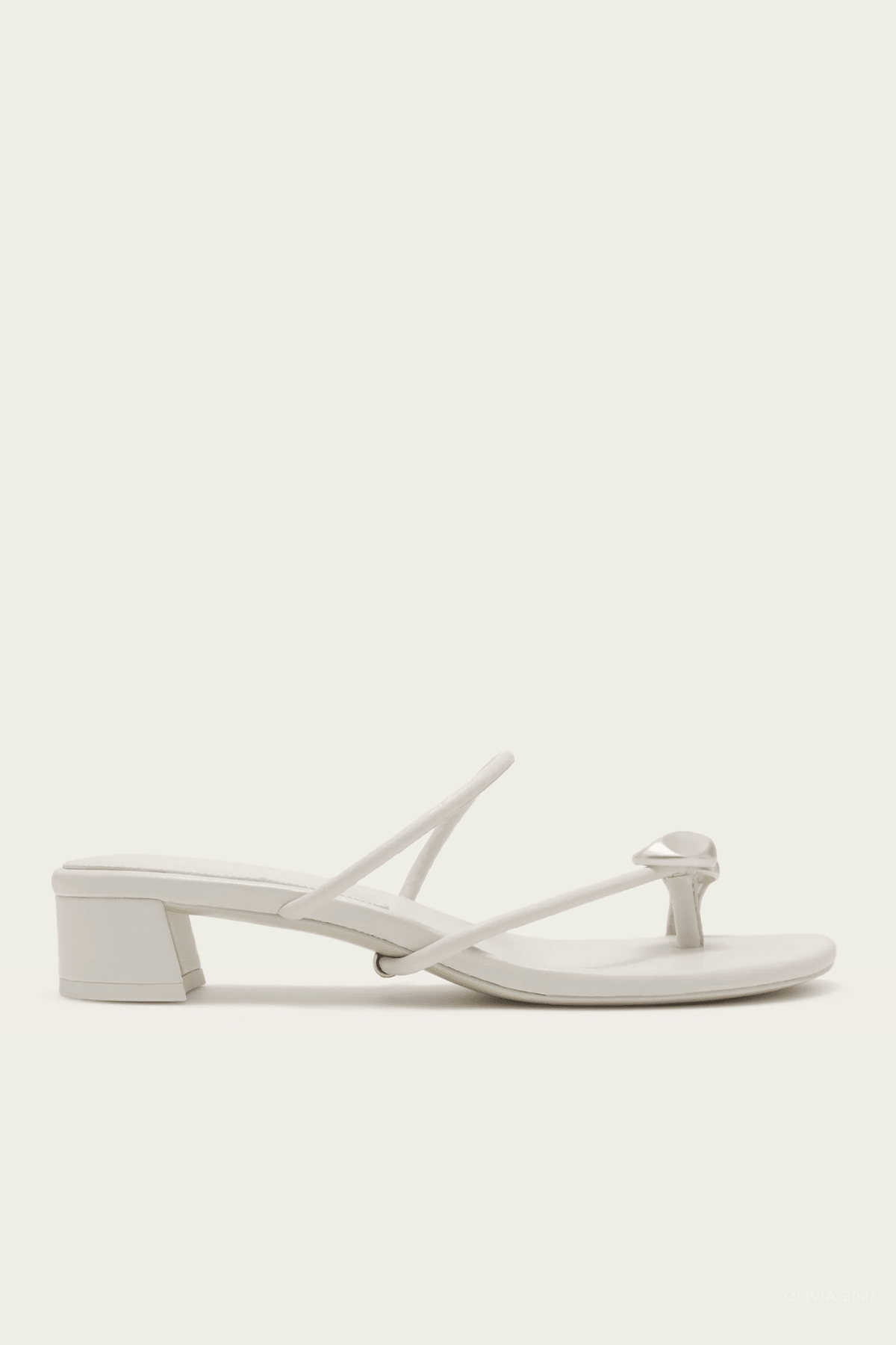 Luca Sandal in Antique White - shop-olivia.com