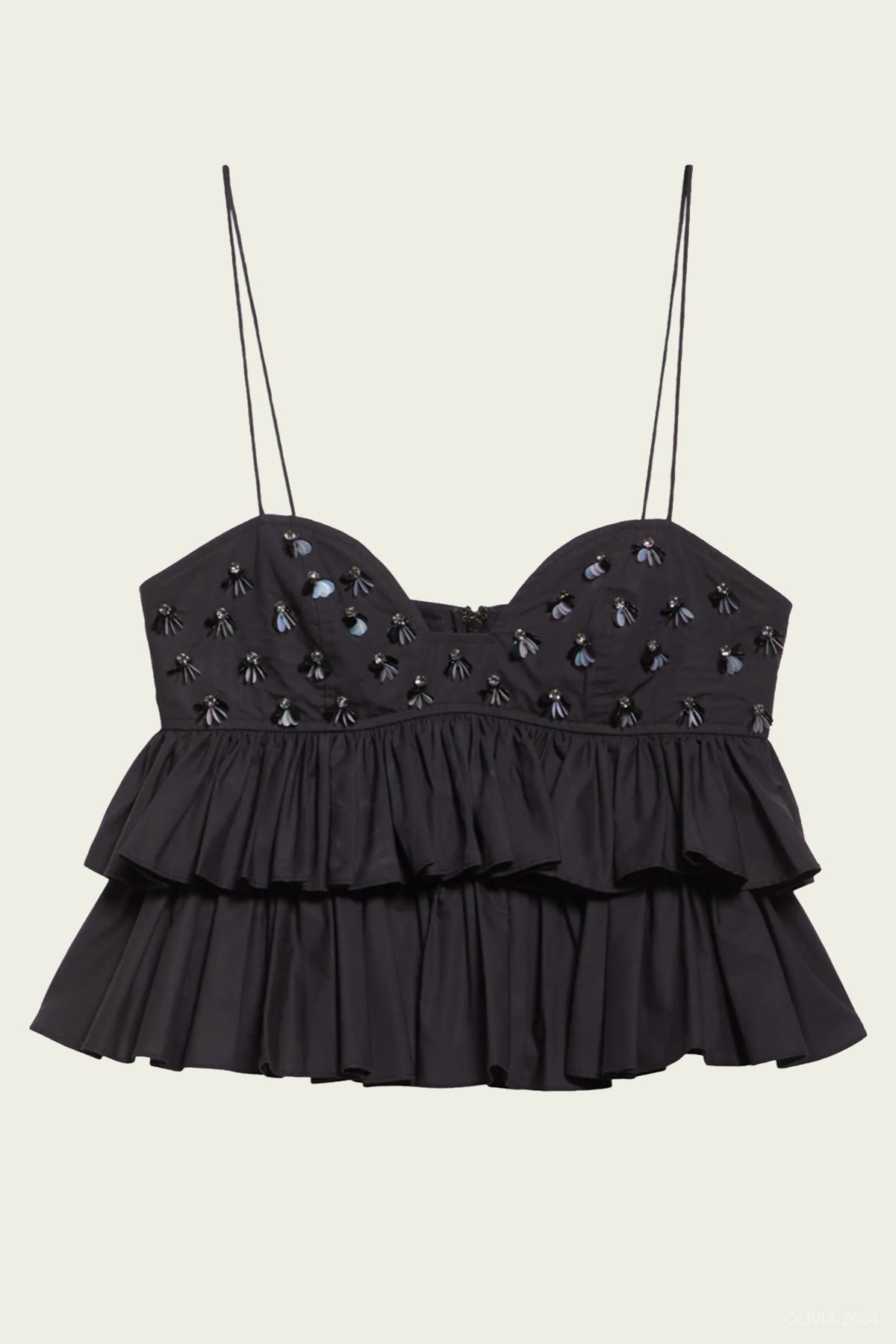 Lucia Top in Noir - shop - olivia.com