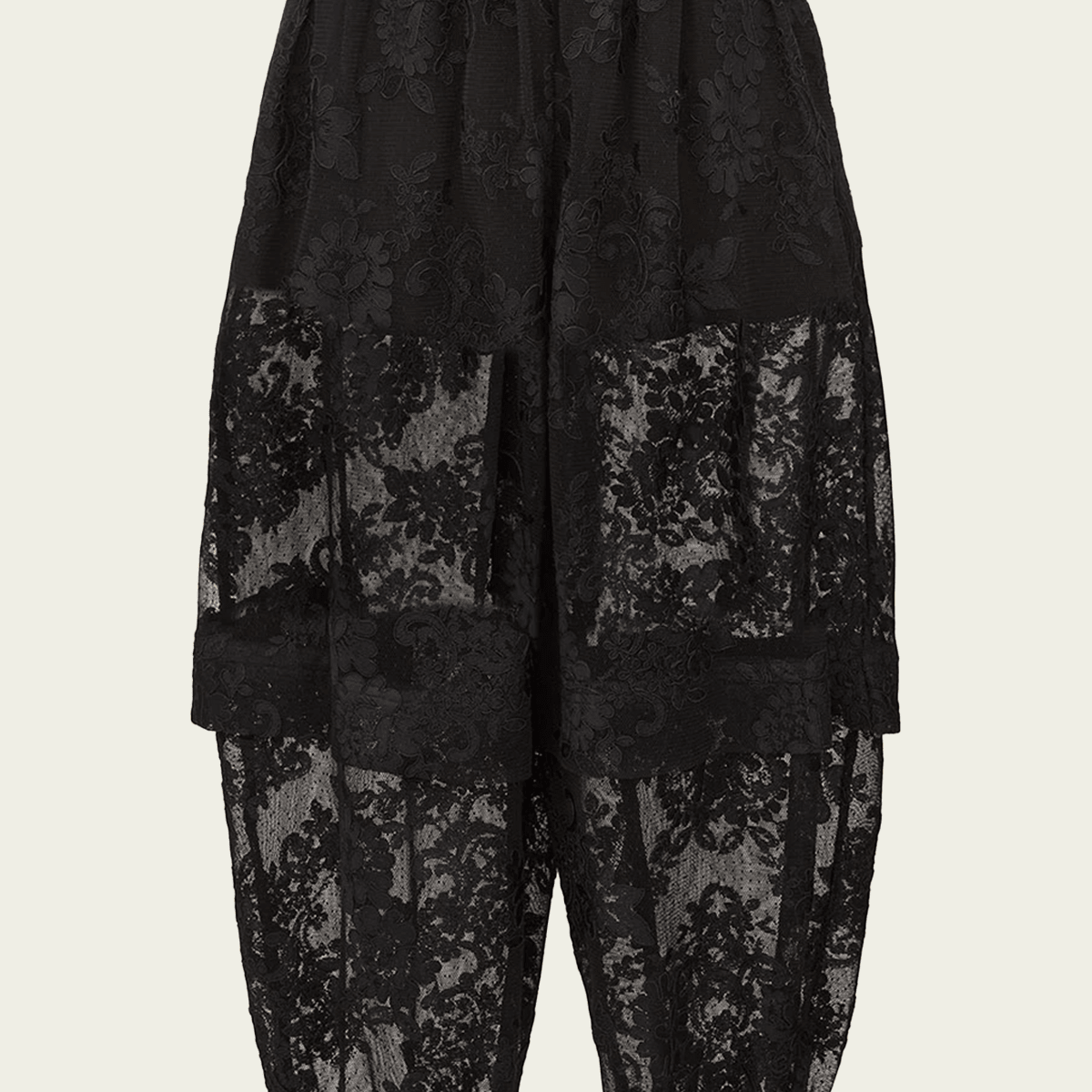 Luna Lace Harem Pant in Black