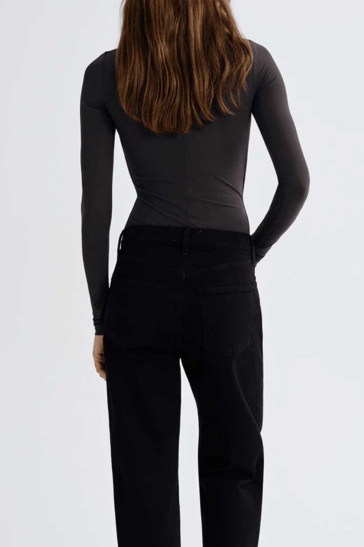Lupin Bodysuit in Carob - shop-olivia.com