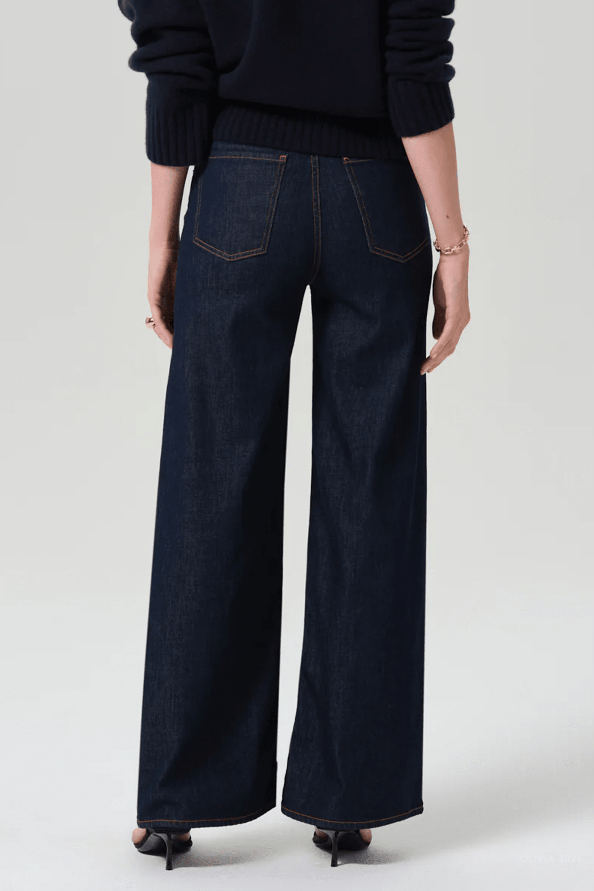 Lyra Long Wide Leg in Soft Rinse - shop-olivia.com