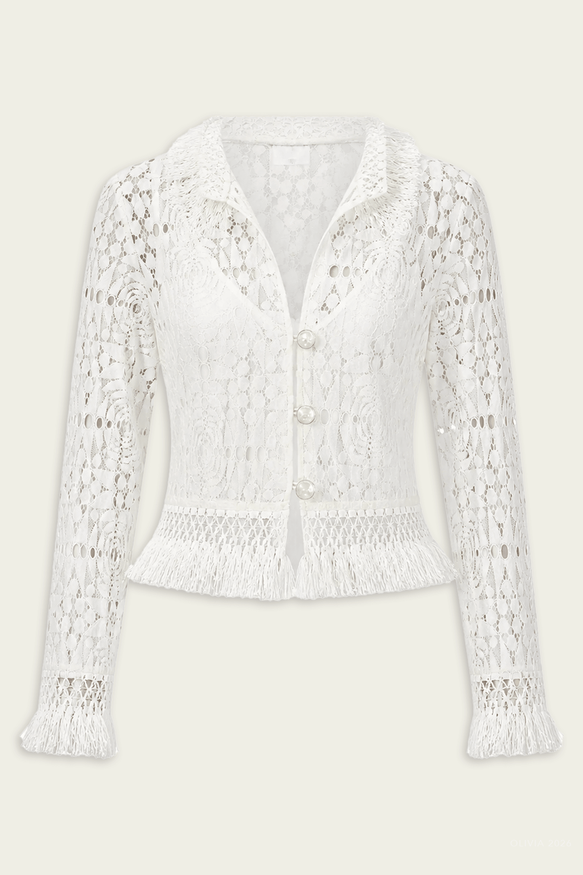 Lyra Top in Blanc - shop-olivia.com