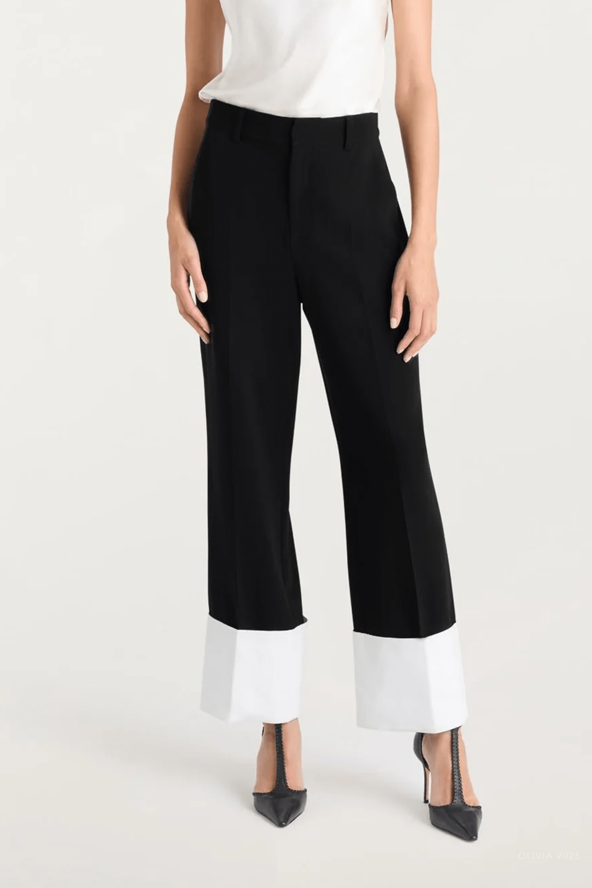 Maesa Pant in Black White - shop - olivia.com