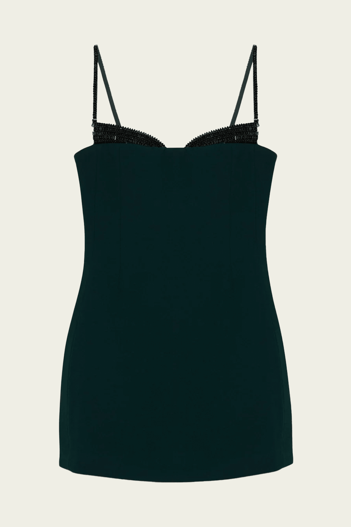 Maeva Embellished Bustier Mini Dress in Dark Spruce - shop-olivia.com