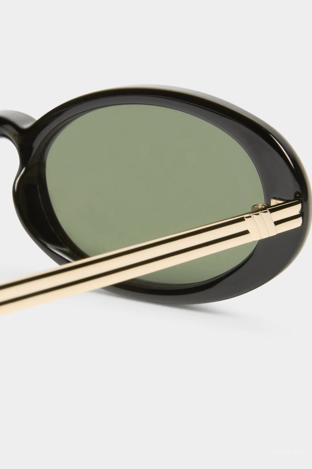 Magnifique Oval Sunglasses in Black - shop-olivia.com