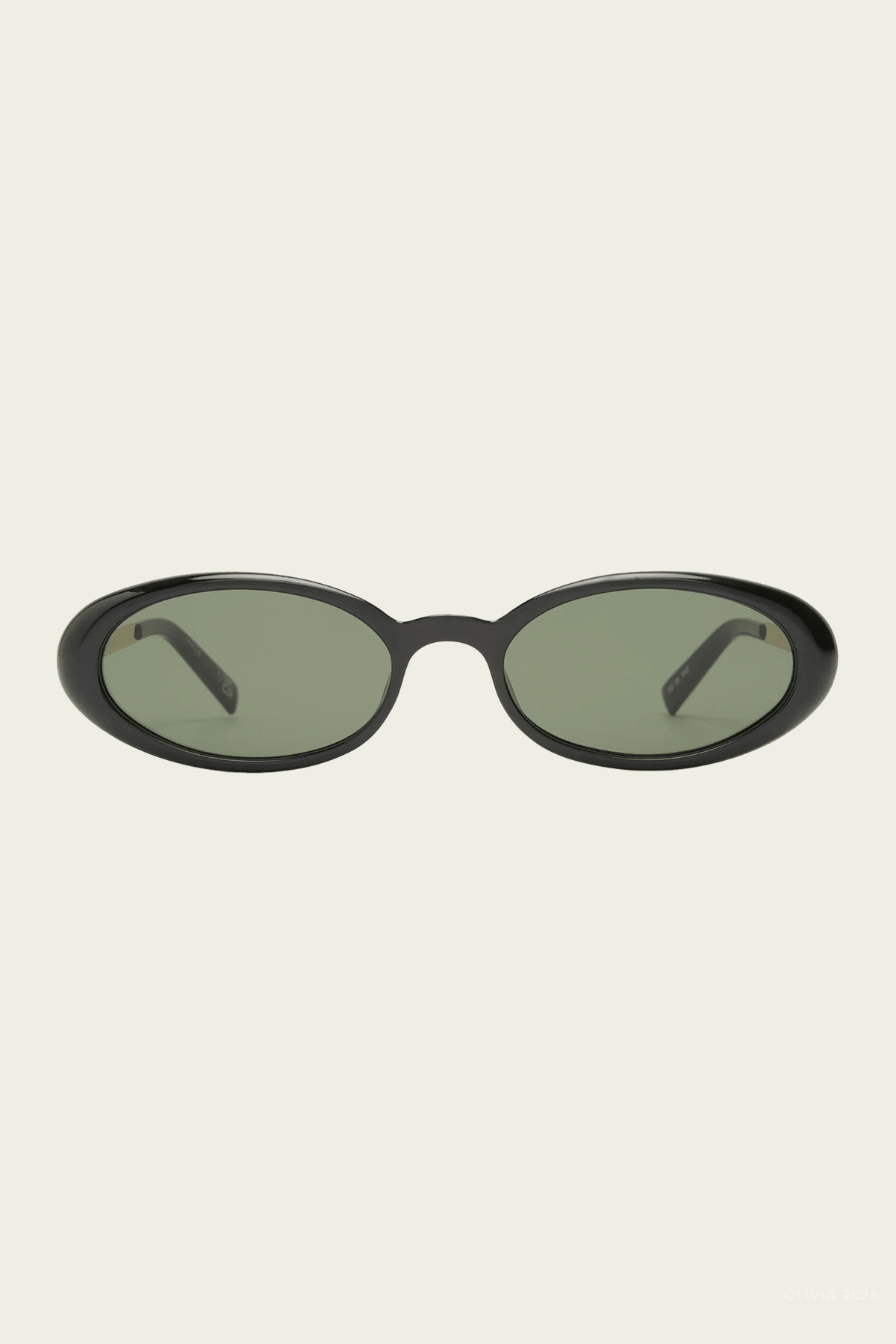 Magnifique Oval Sunglasses in Black - shop-olivia.com