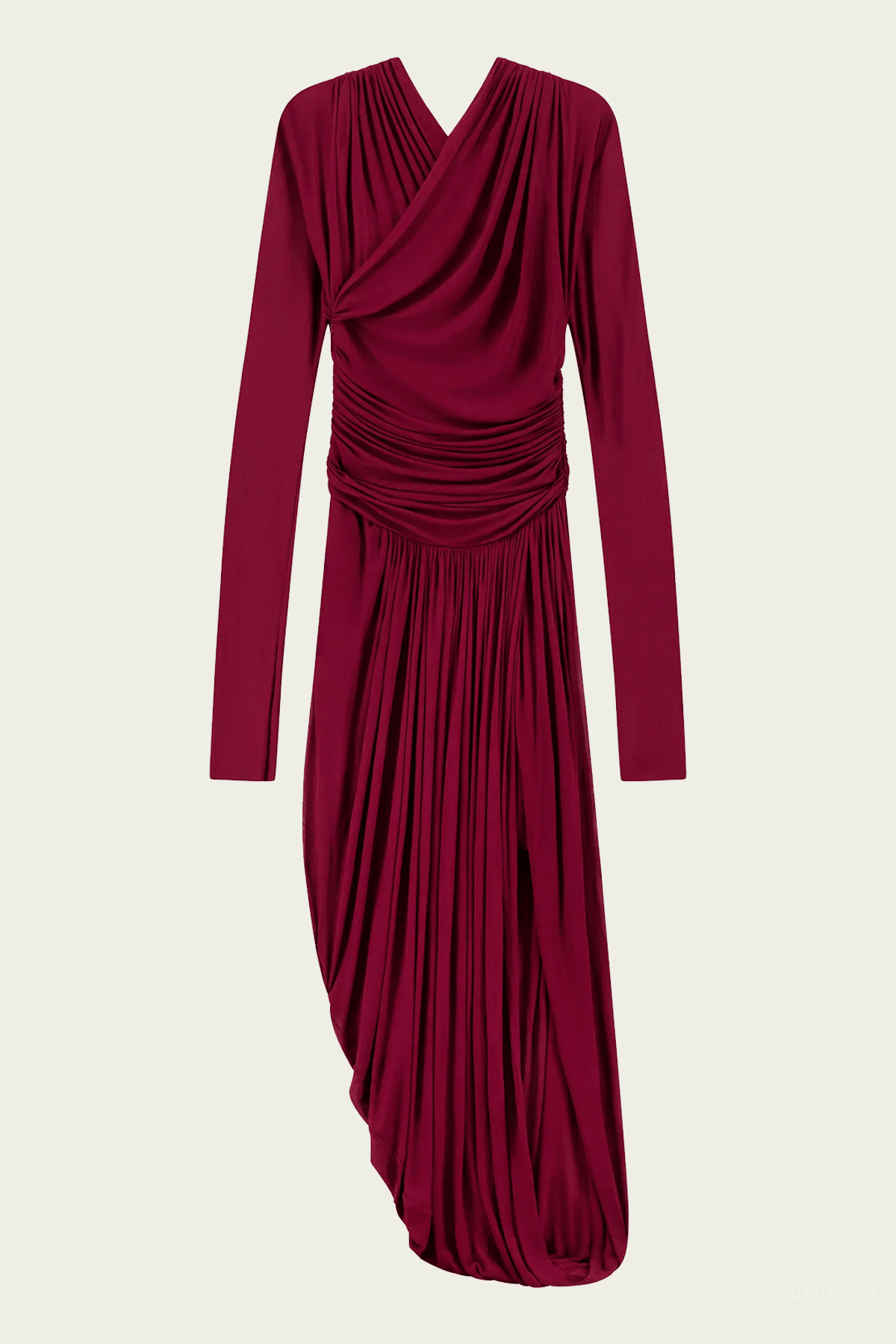 Mailie Jersey Midi Dress in Kalamata - shop-olivia.com