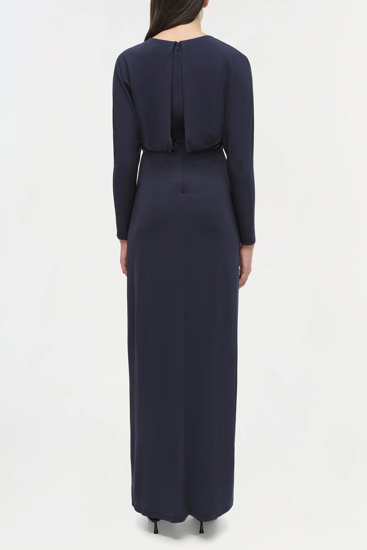 Maisie Long Sleeve Dress in Midnight - shop - olivia.com