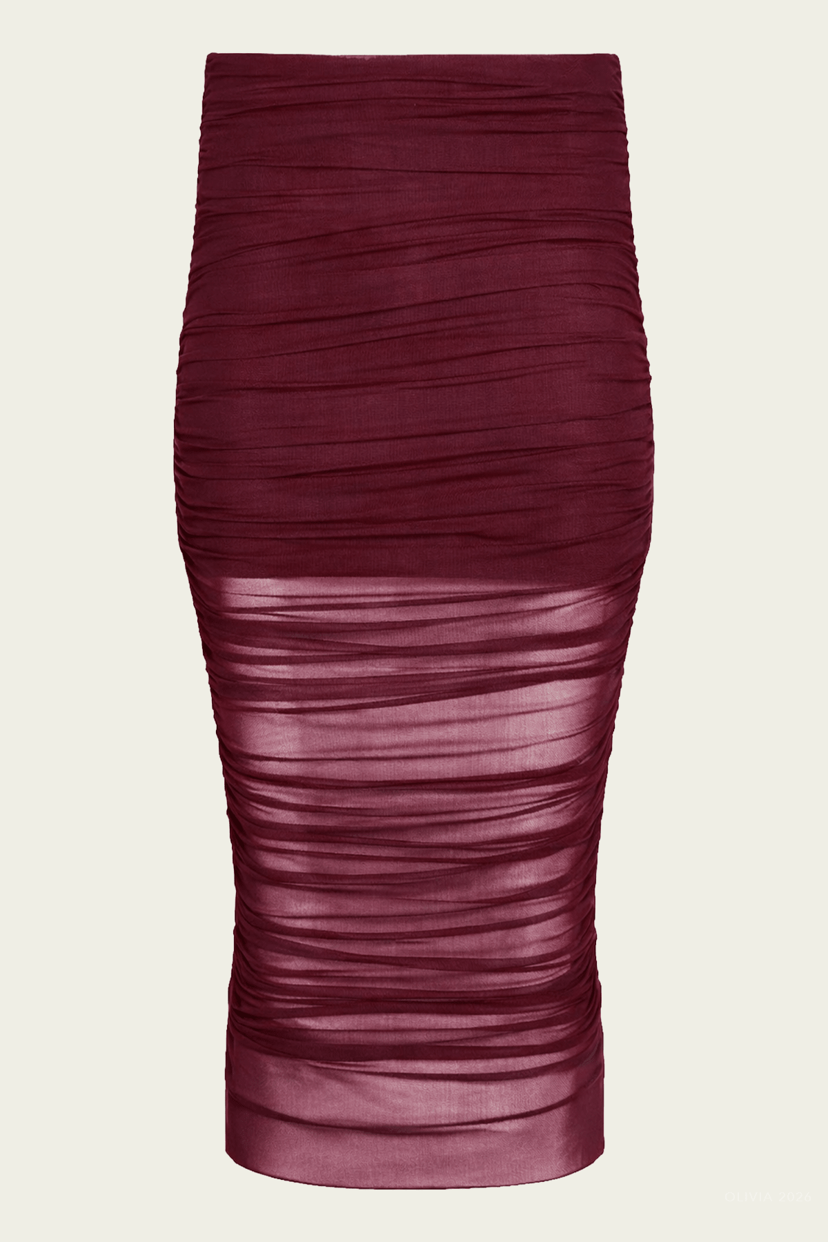 Maja Midi Skirt in Merlot - shop - olivia.com
