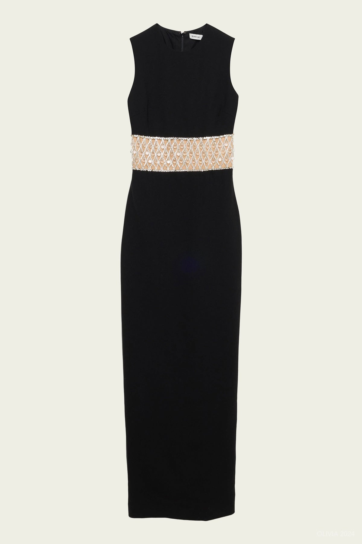 Malda Sleeveless Gown in Black - shop - olivia.com