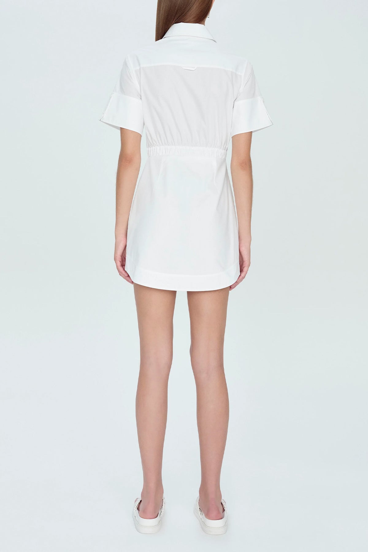 Marcy Mini Dress in White - shop-olivia.com