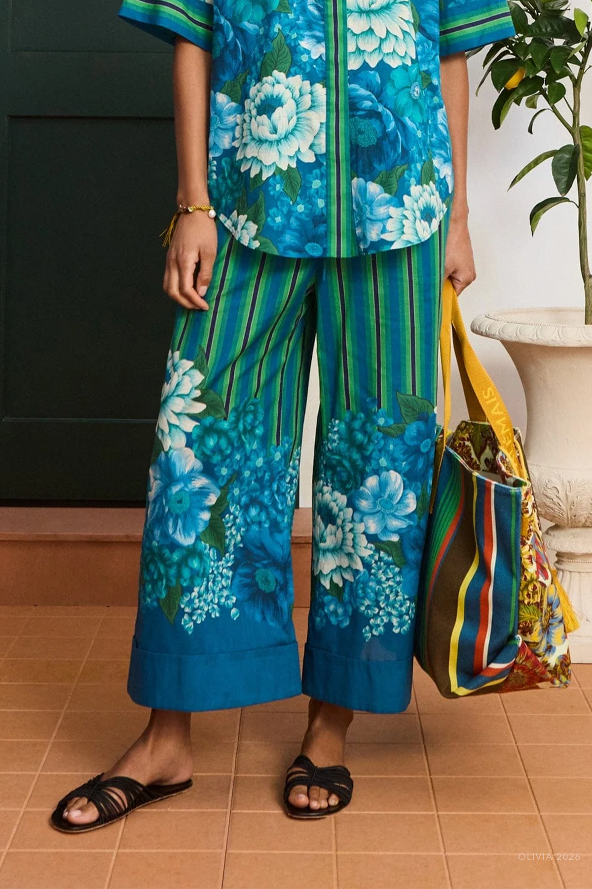 Margo Cuffed Pant in Multicolor - shop - olivia.com