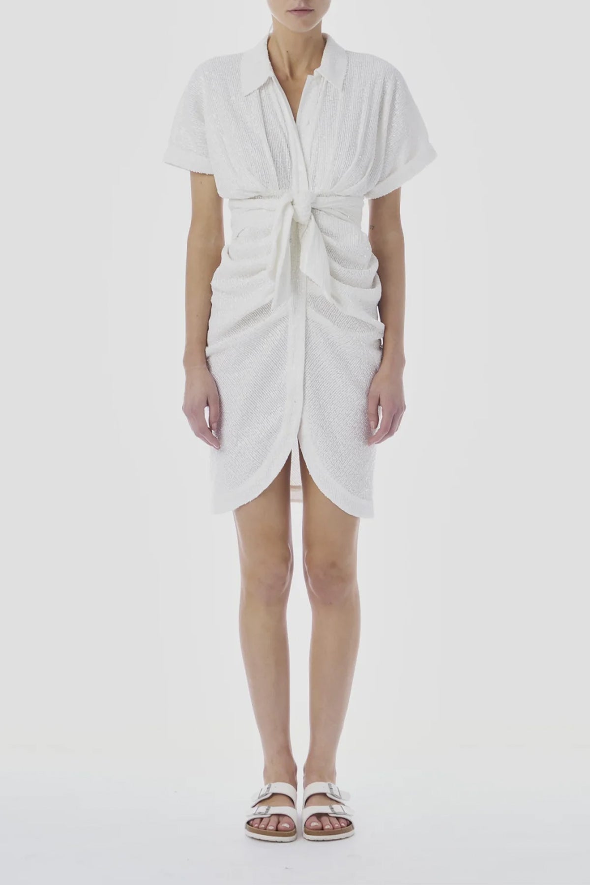 Marry Me Mini Miko Dress in White - shop-olivia.com