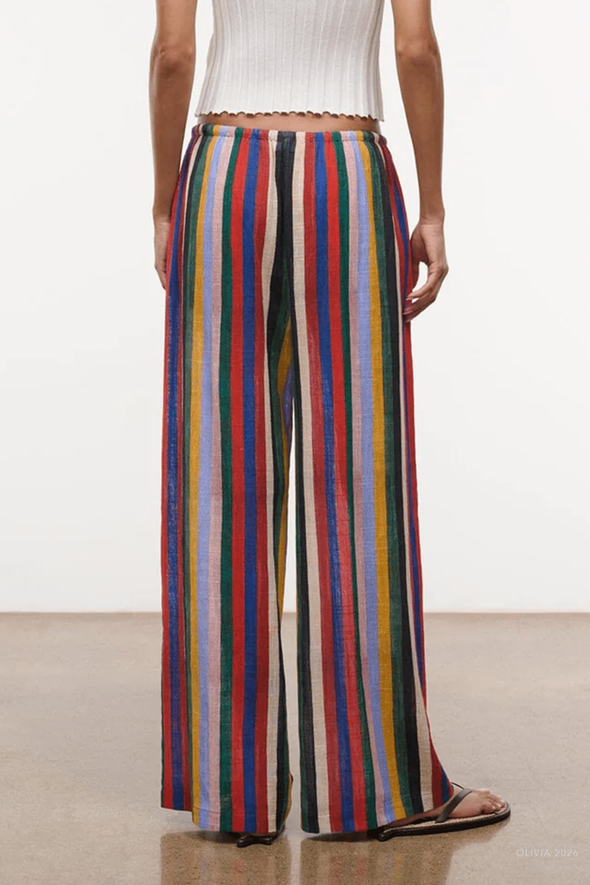 Mateo Pant in Artist Stripe - shop - olivia.com