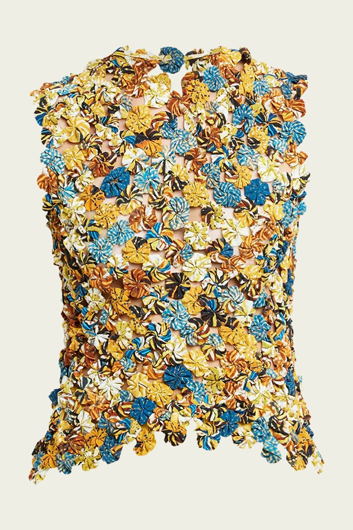 Matilda Crochet Sleeveless Top in Kaleidoscope - shop-olivia.com