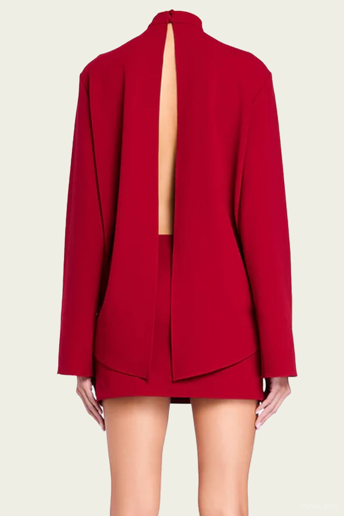 Mave Mini Dress in Ruby Red - shop - olivia.com