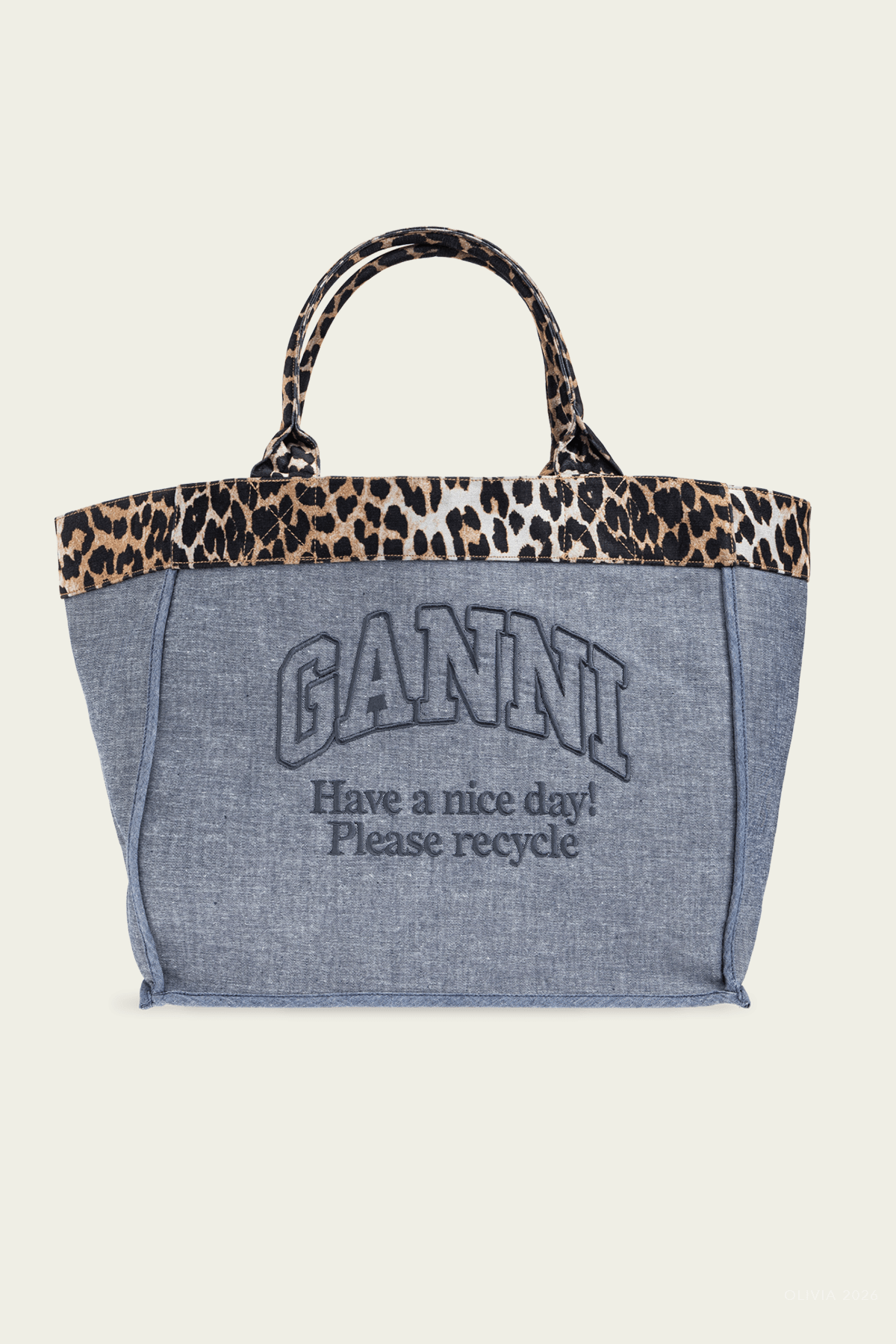 Medium Trapeze Shopper Reversible Bag in Orion Blue - shop - olivia.com