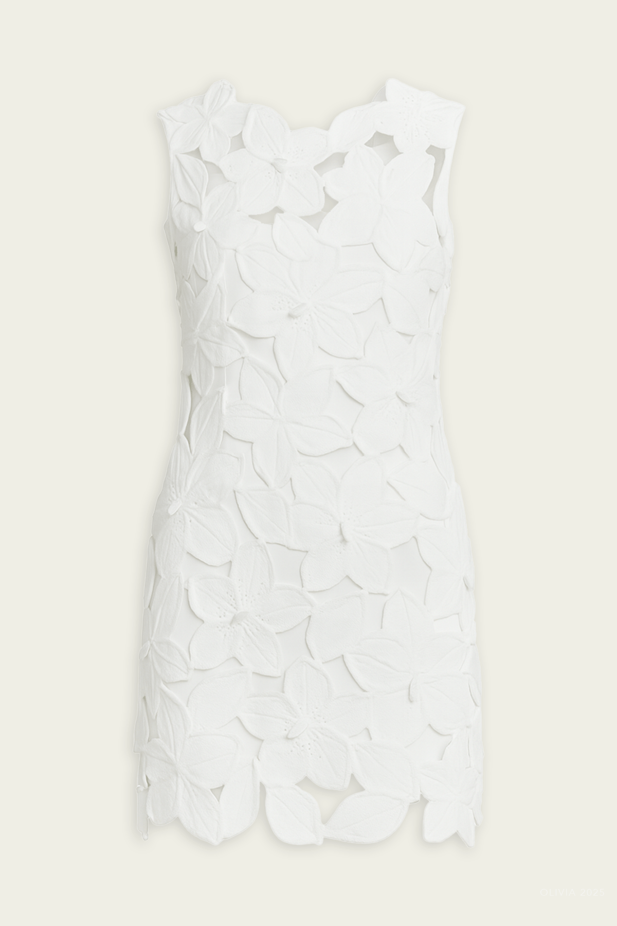 Meira Knit Dress in Off - White - shop - olivia.com