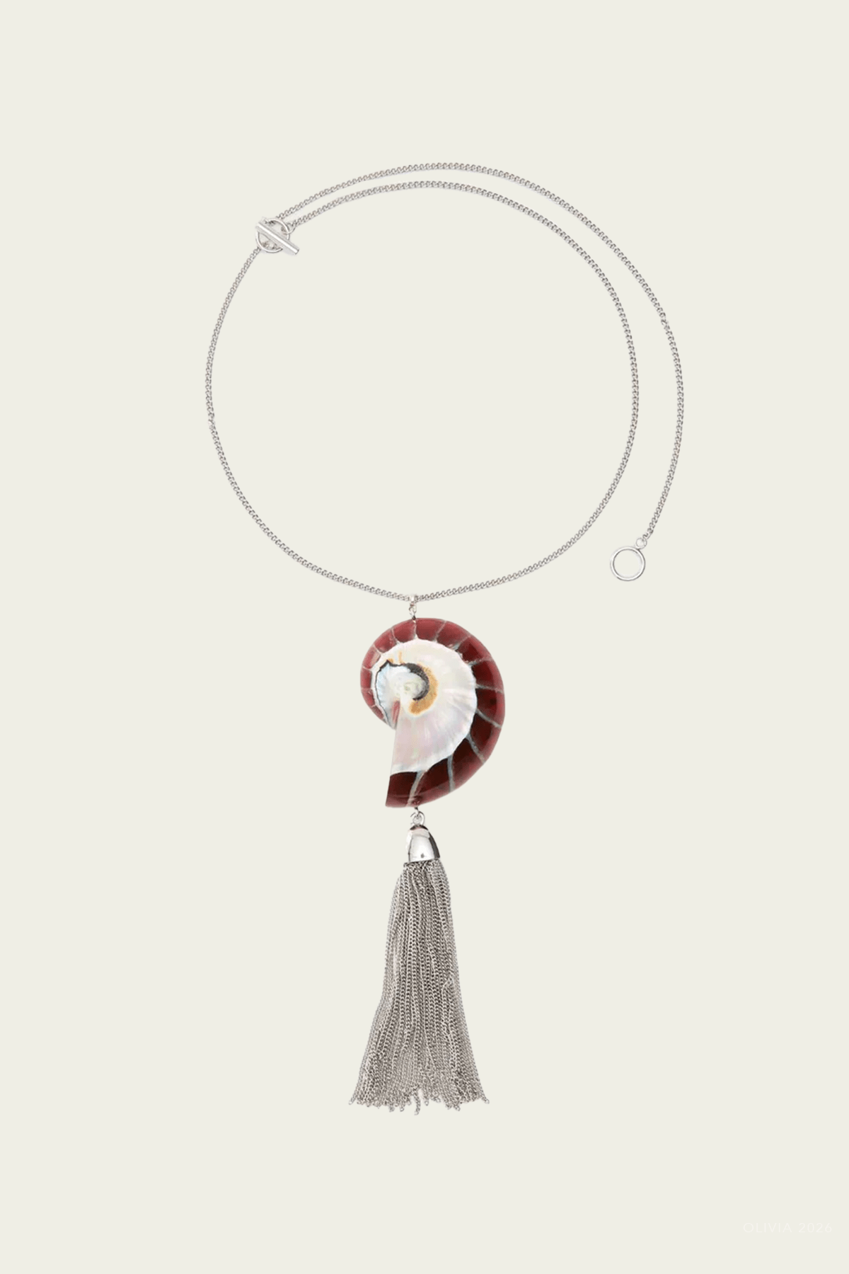 Melia Necklace in Brown Silver - shop-olivia.com
