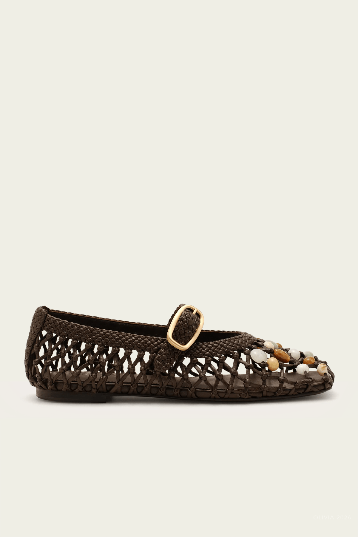 Mercier Ballet Flat in Luwak - shop-olivia.com