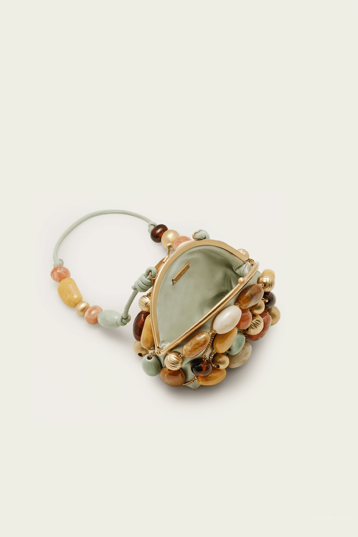 Mercier Mini Wristlet in Cool Mint Bubble Multi - shop-olivia.com