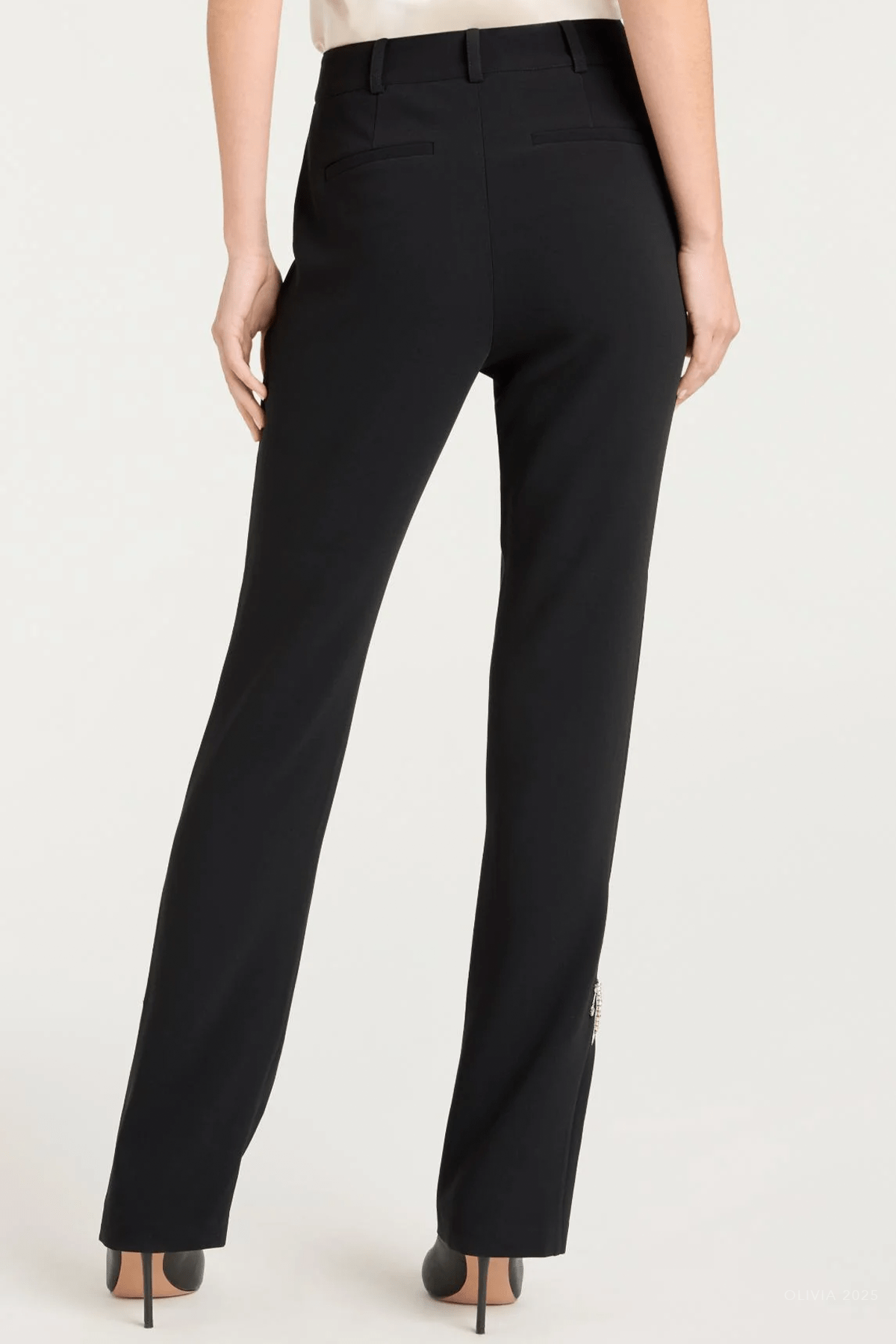 Metal Paisley Kerry Pant in Black - shop - olivia.com