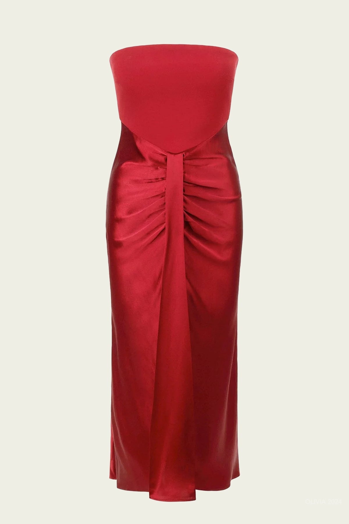 Midi Wayfaring Dress in Rouge - shop - olivia.com