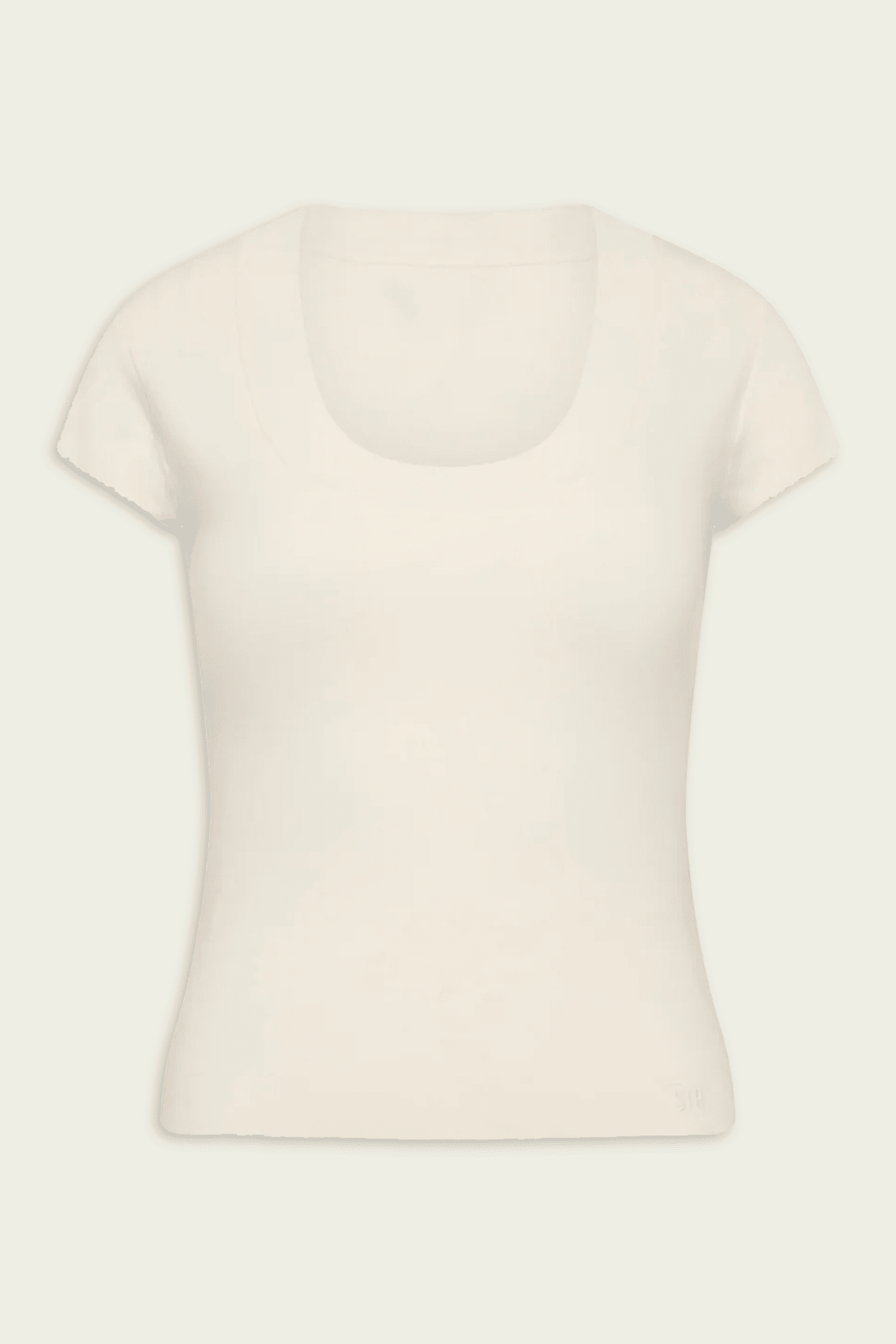 Mikkel Scoop Tank in Ivory - shop-olivia.com